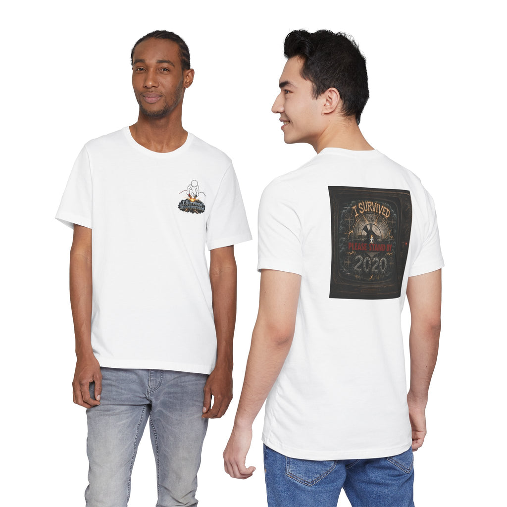I Survived 2020 — "Please Stand By" Test Pattern Tee Summer Premier Unisex Jersey Short Sleeve Tee