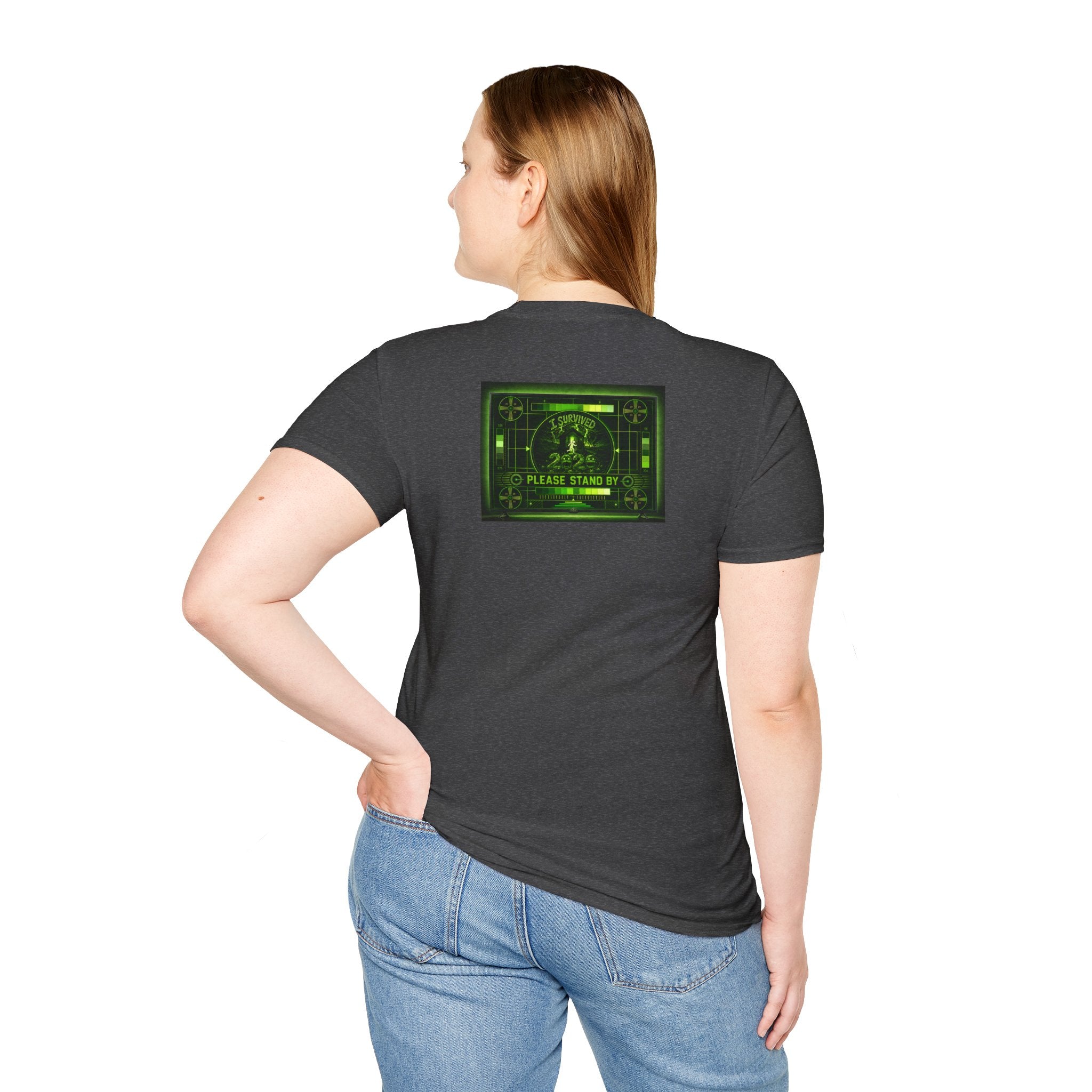 I Survived 2020 — "Please Stand By" Test Pattern Toxic Signal Tee Summer Premiere Unisex Softstyle T-Shirt