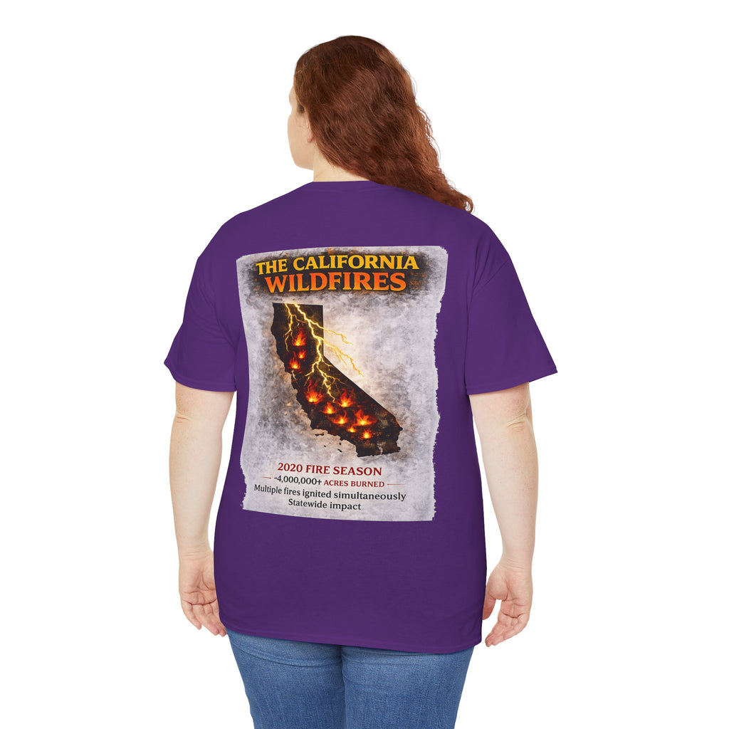 I Survived 2020 — WILDFIRES S2:E3: "The California Wildfires" Unisex Heavy Cotton Tee