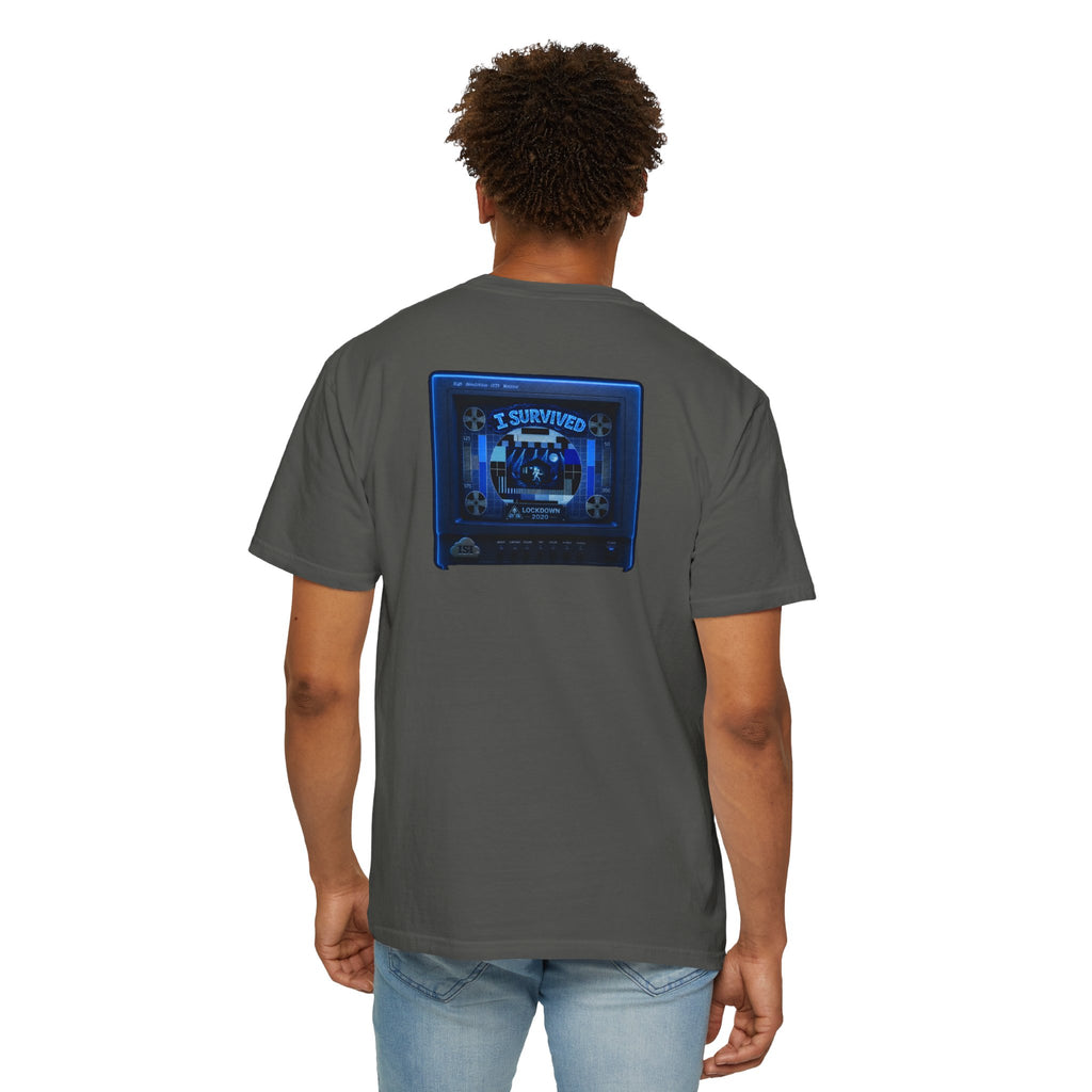 I Survived 2020 — "Please Stand By" Test Pattern Tee Lockdown Special Edition Summer Exclusive Unisex Garment-Dyed T-shirt
