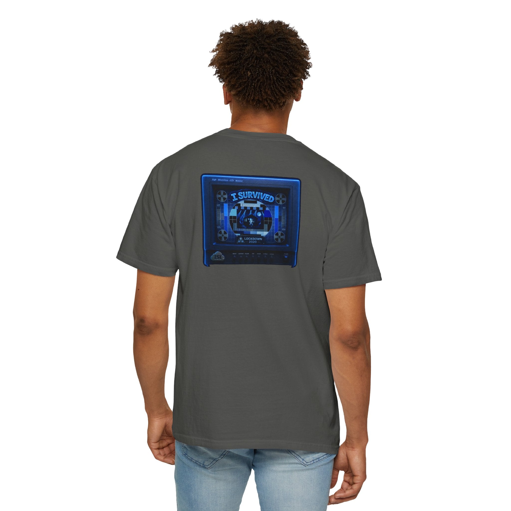 I Survived 2020 — "Please Stand By" Test Pattern Tee Lockdown Special Edition Summer Exclusive Unisex Garment-Dyed T-shirt