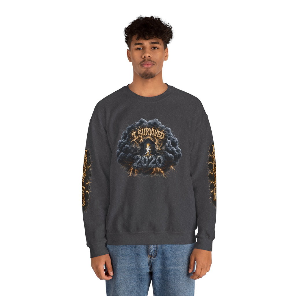 I Survived 2020 — Director's Cut Original Design Teaser Tee | Season 1 Premiere Drop Unisex Heavy Blend™ Crewneck Sweatshirt (SPECIAL EDITION)