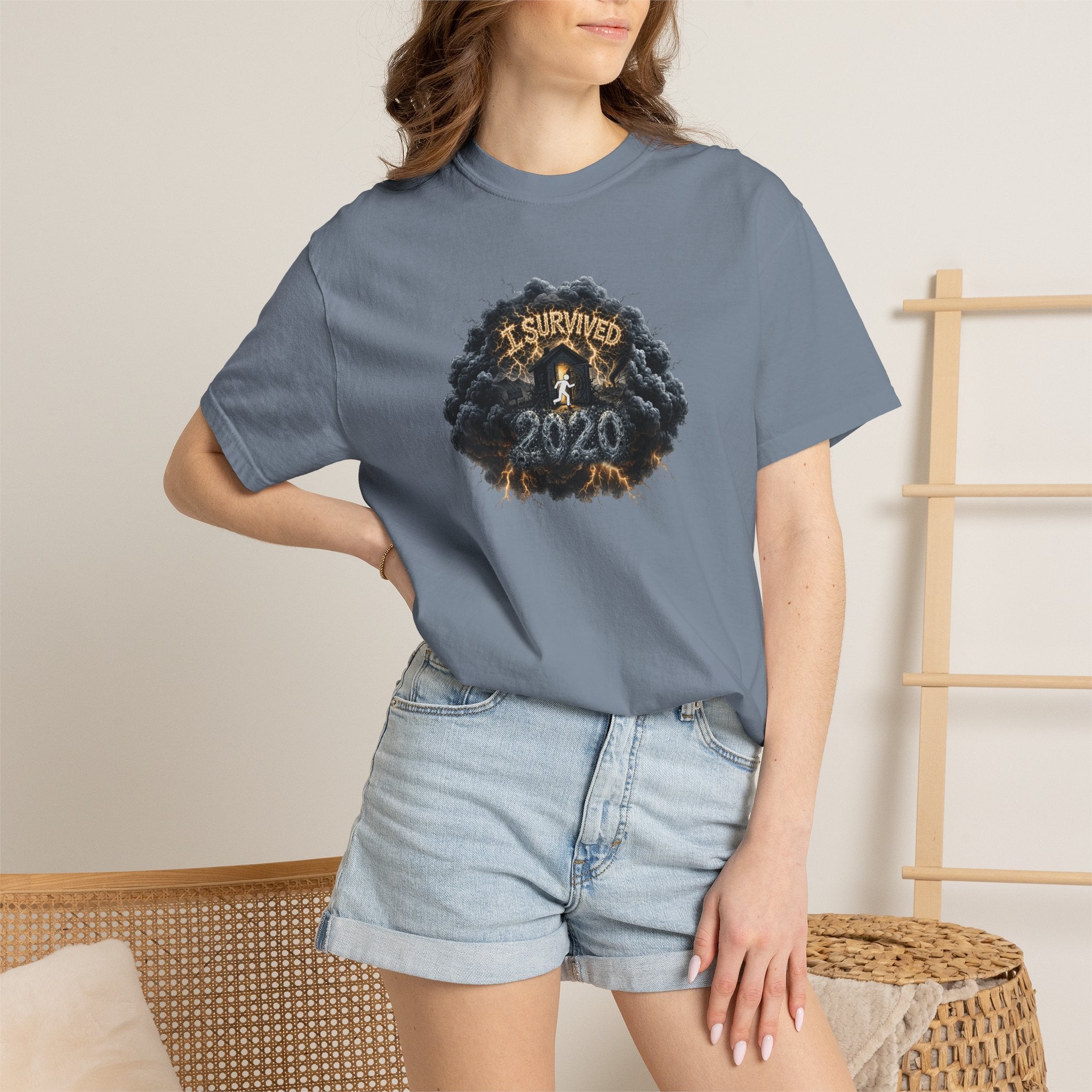 I Survived 2020 — Original PILOT Design: Director's Cut Unisex Garment-Dyed T-shirt