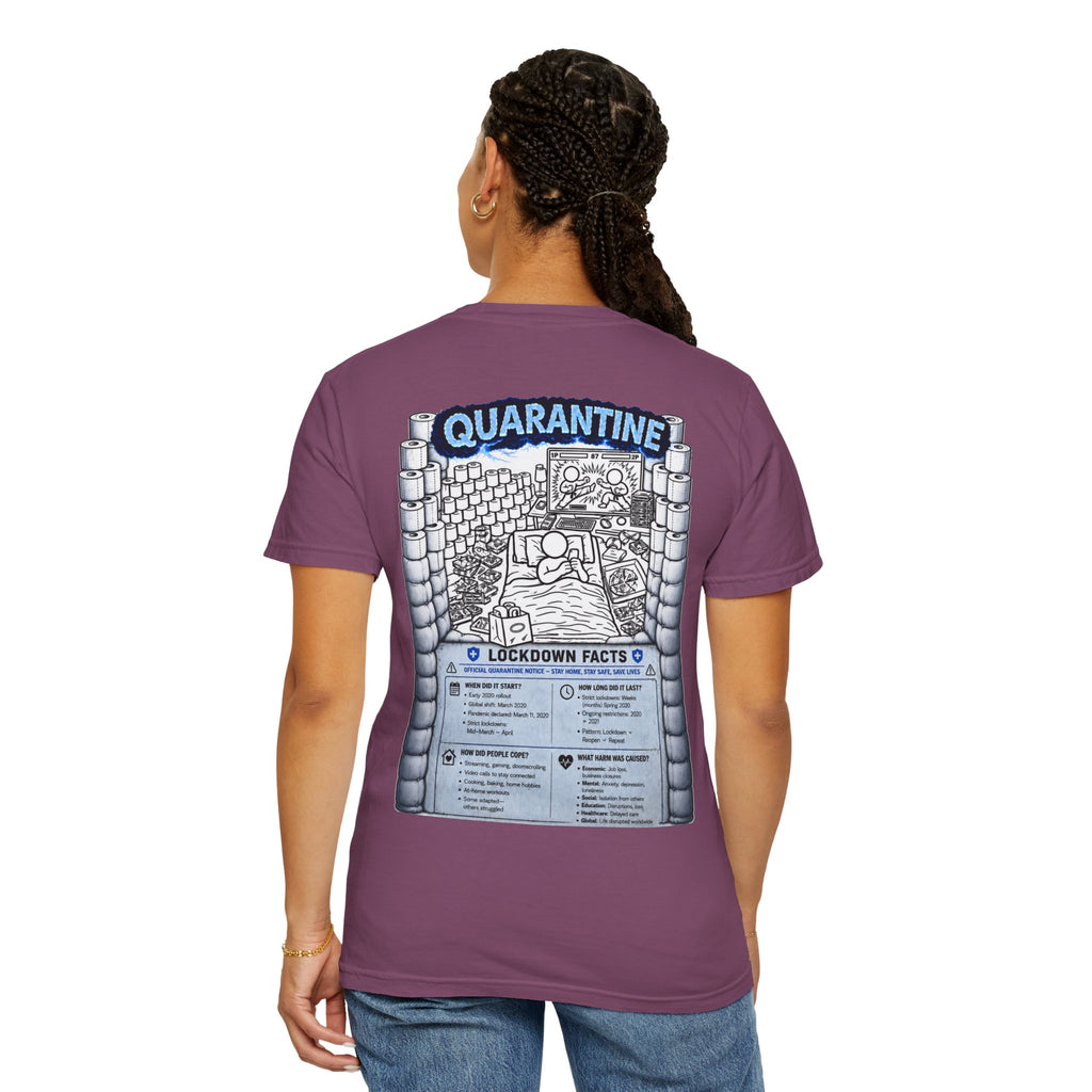 I Survived 2020 —  LOCKDOWN S3:E1: Director's Cut "Quarantine" Unisex Garment-Dyed T-shirt