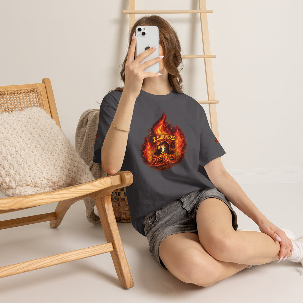 I Survived 2020 — Director's Cut S2:E3 "The California Wildfires" | Wildfire Edition Memorial Unisex Heavy Cotton Tee (SPECIAL EDITION)
