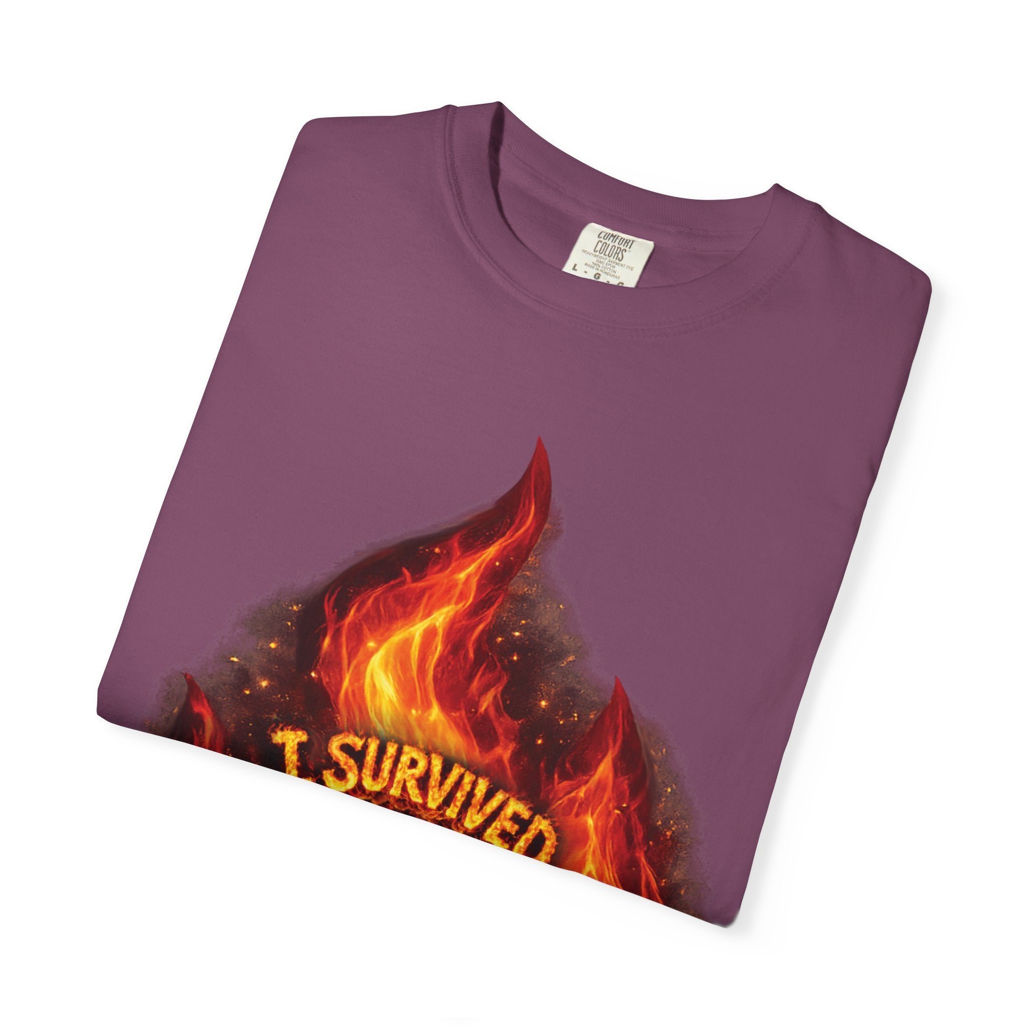 I Survived 2020 — Director's Cut S2:E3 "The California Wildfires" | Wildfire Edition Memorial Unisex Garment-Dyed T-shirt