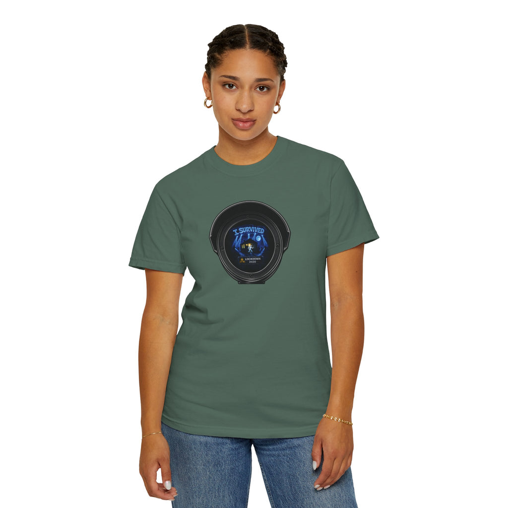 I Survived 2020 —  LOCKDOWN S3:E1: Director's Cut "Quarantine" Unisex Garment-Dyed T-shirt