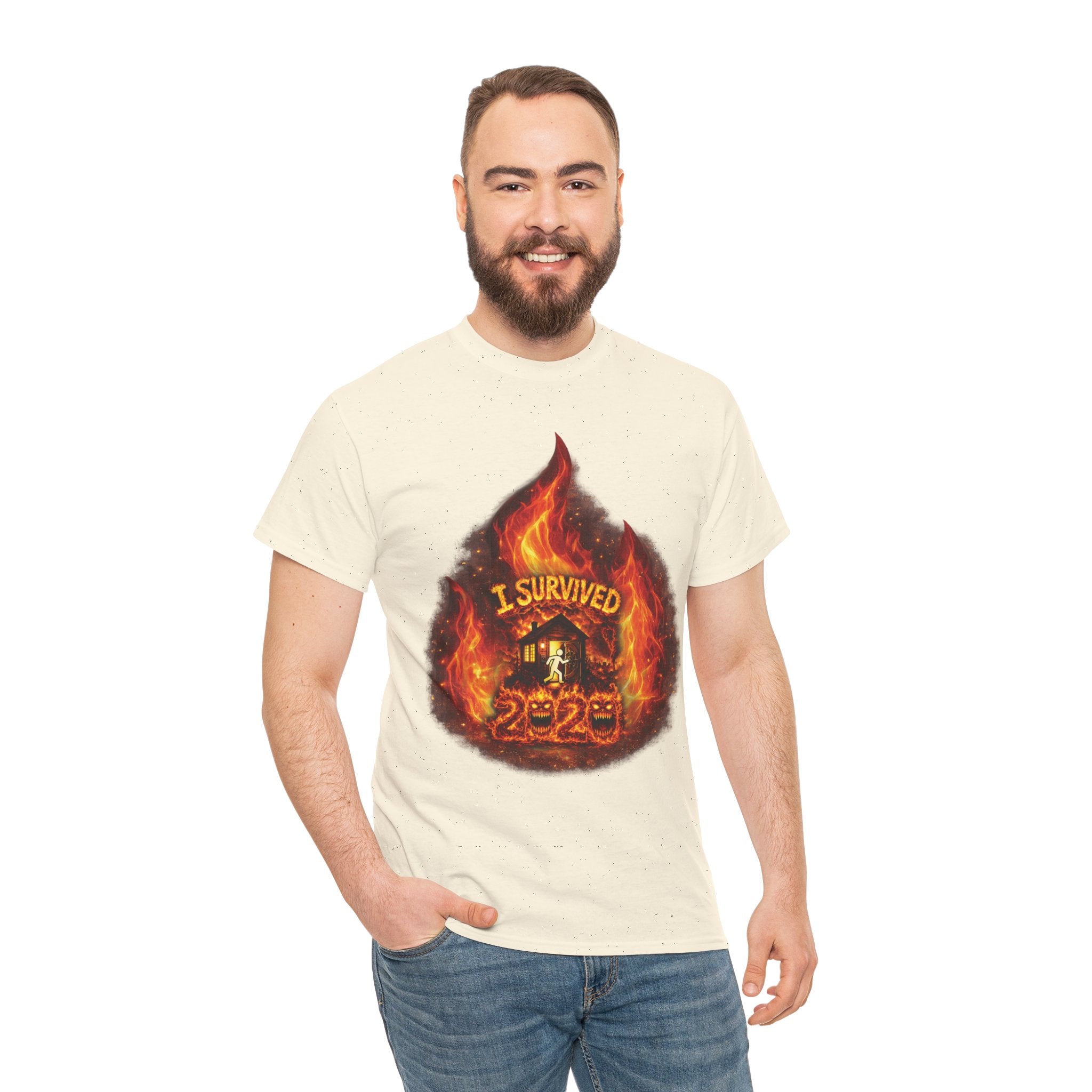 I Survived 2020 — Director's Cut S2:E1 "Berry Creek" | Wildfire Edition Memorial Unisex Heavy Cotton Tee