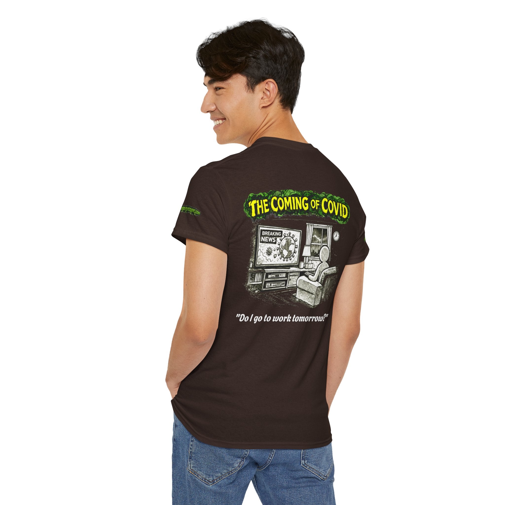 I Survived 2020 — PANDEMIC S1:E2: Special Edition "The Coming of COVID" Unisex Heavy Cotton Tee