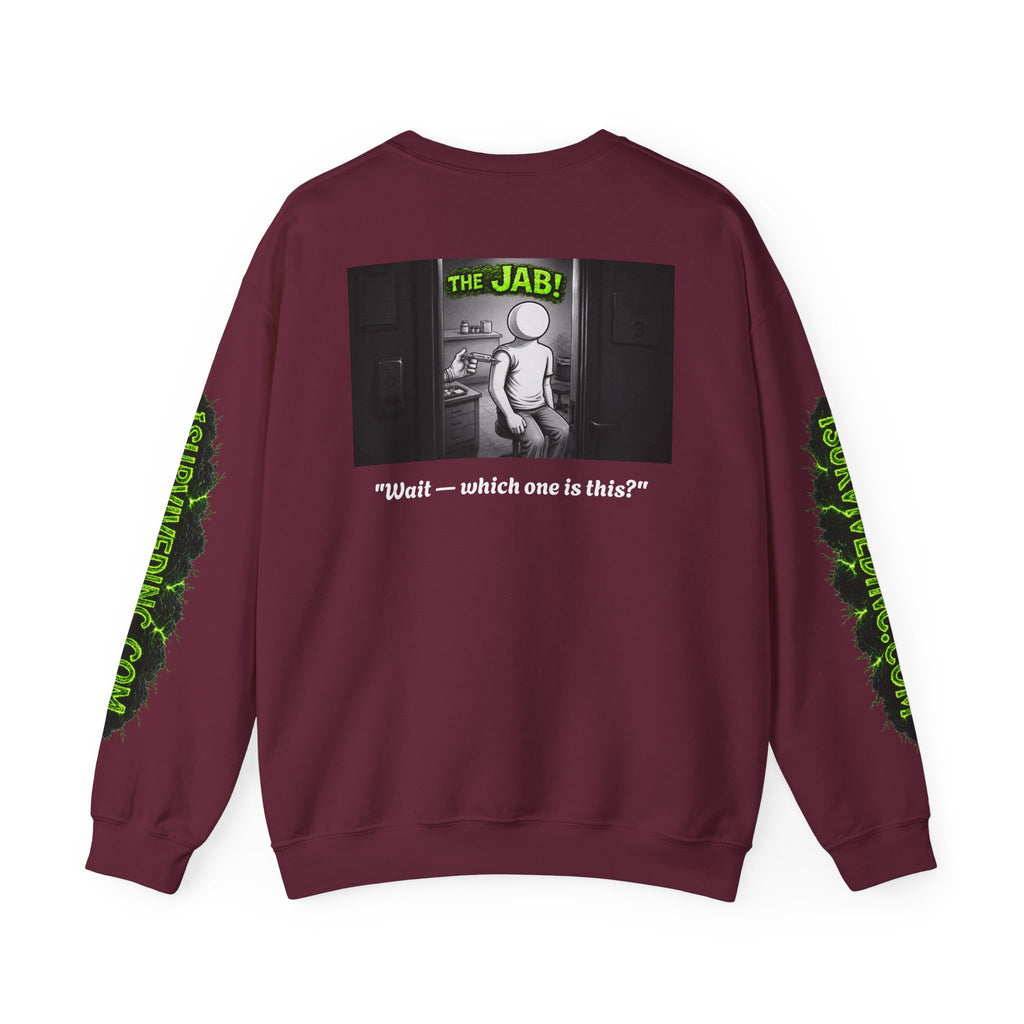 I Survived 2020 — S1:E3 "The Jab!" | Pandemic Edition Unisex Heavy Blend™ Crewneck Sweatshirt
