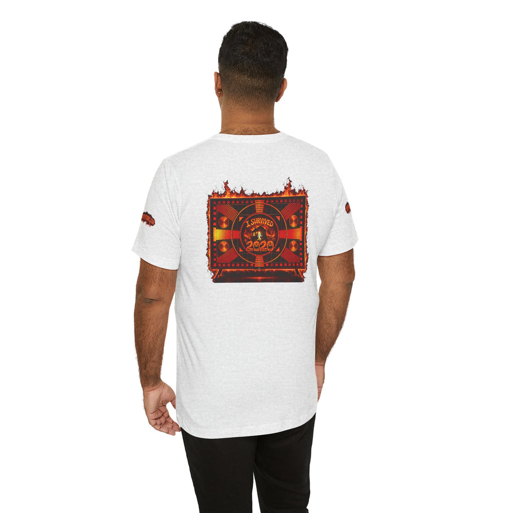 I Survived 2020 — "Please Stand By" Test Pattern Tee Wildfire Signal Special Edition Summer Premiere Unisex Jersey Short Sleeve Tee