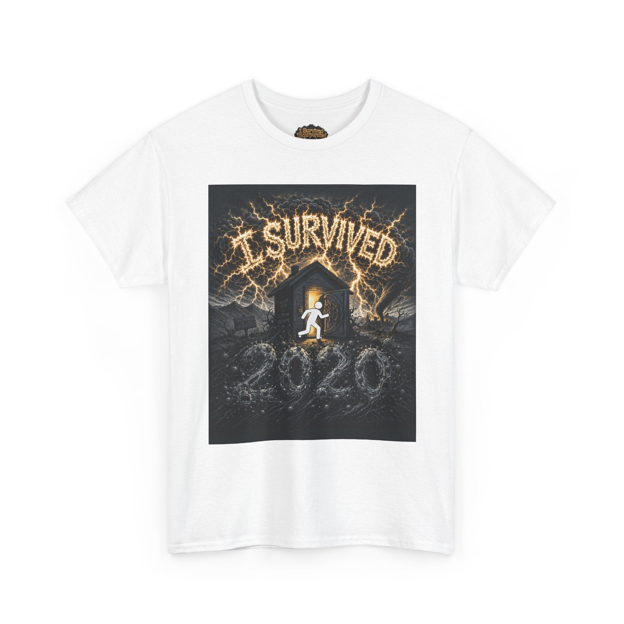 I Survived 2020 — Original Design Teaser Tee | Season 1 Premiere Drop Unisex Heavy Cotton Tee