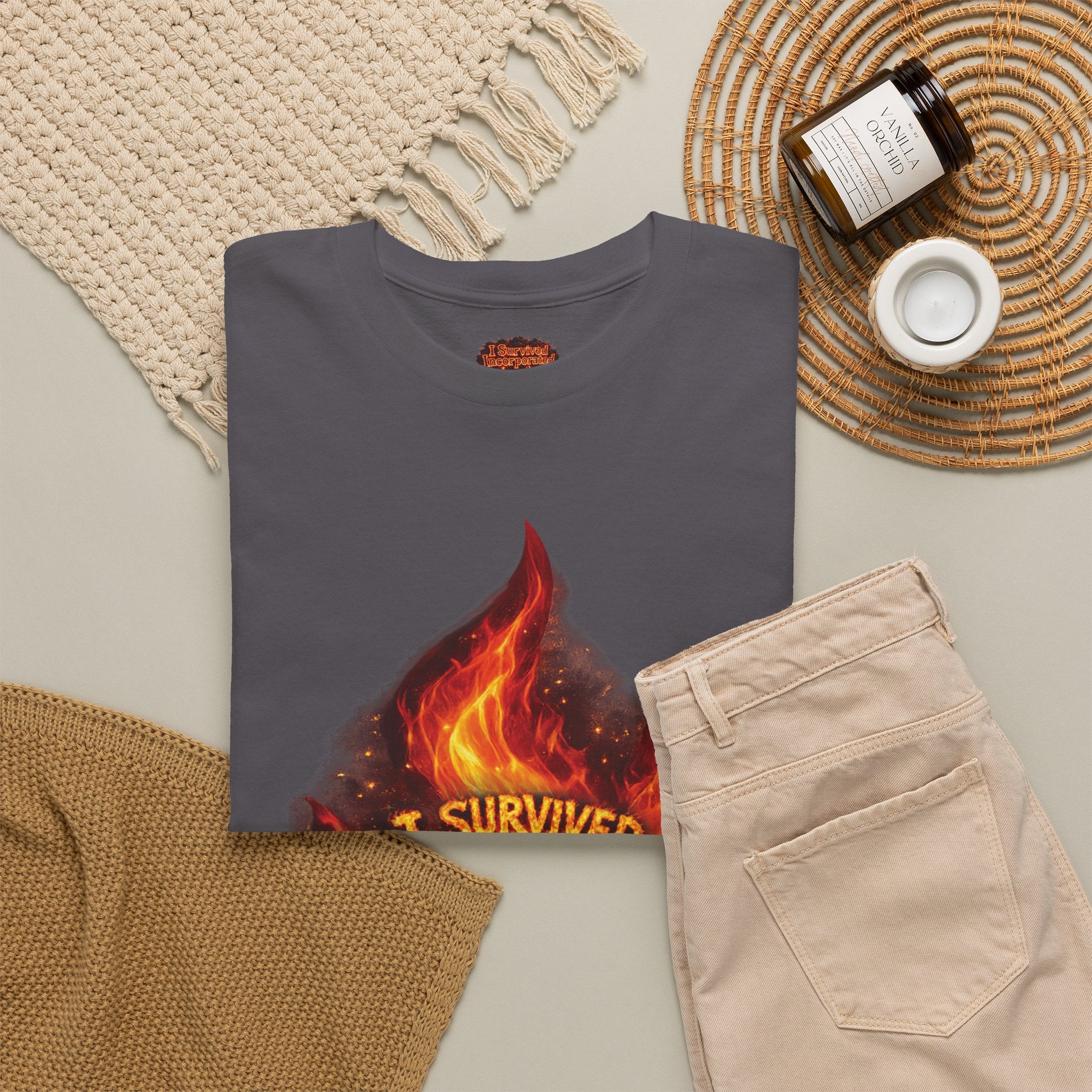 I Survived 2020 — Director's Cut S2:E3 "The California Wildfires" | Wildfire Edition Memorial Unisex Heavy Cotton Tee (SPECIAL EDITION)