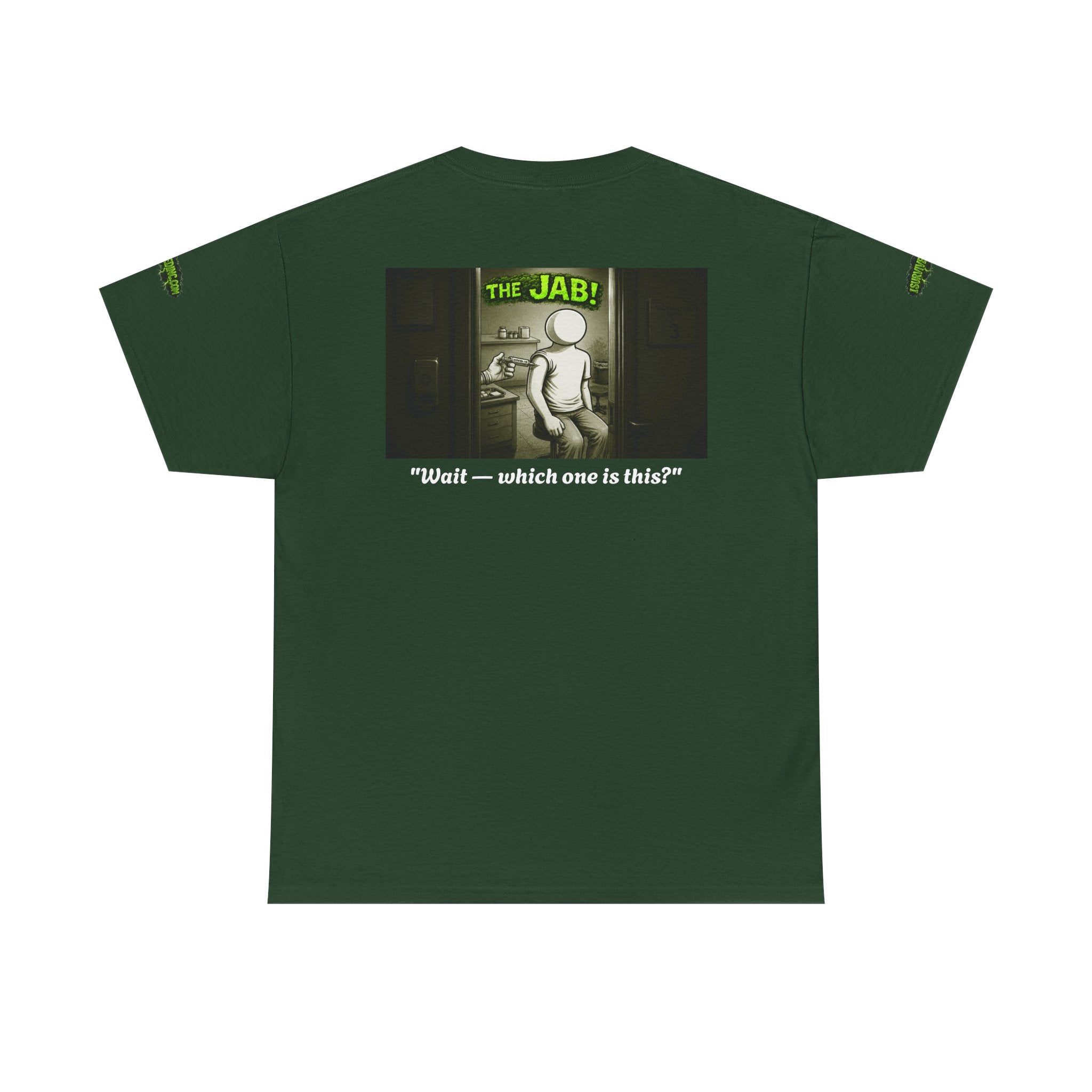 I Survived 2020 — PANDEMIC S1:E3: Director's Cut Special Edition "The Jab!" Unisex Heavy Cotton Tee