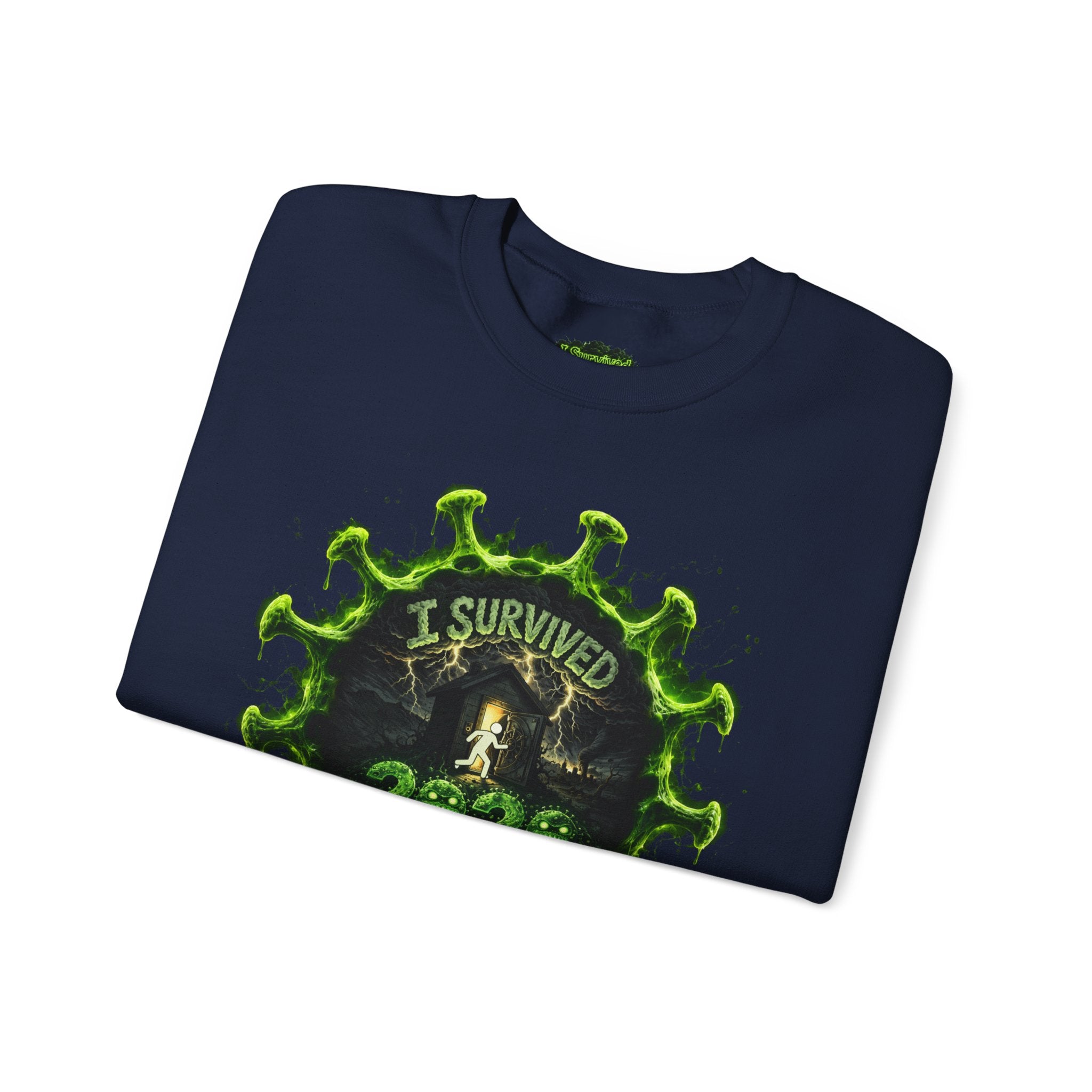 I Survived 2020 — Director's Cut S1:E1 "COVID-19: The Coronavirus" | Pandemic Edition Unisex Heavy Blend™ Crewneck Sweatshirt