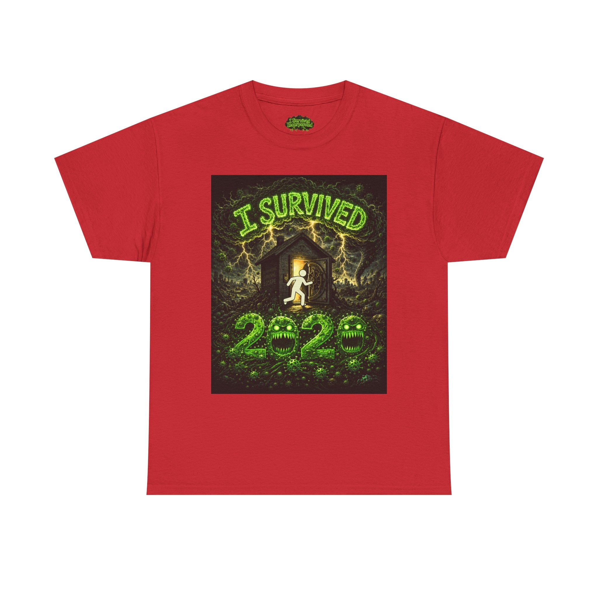 I Survived 2020 — S1:E4 "Mask Madness Mayhem Moment" | Pandemic Edition Unisex Heavy Cotton Tee