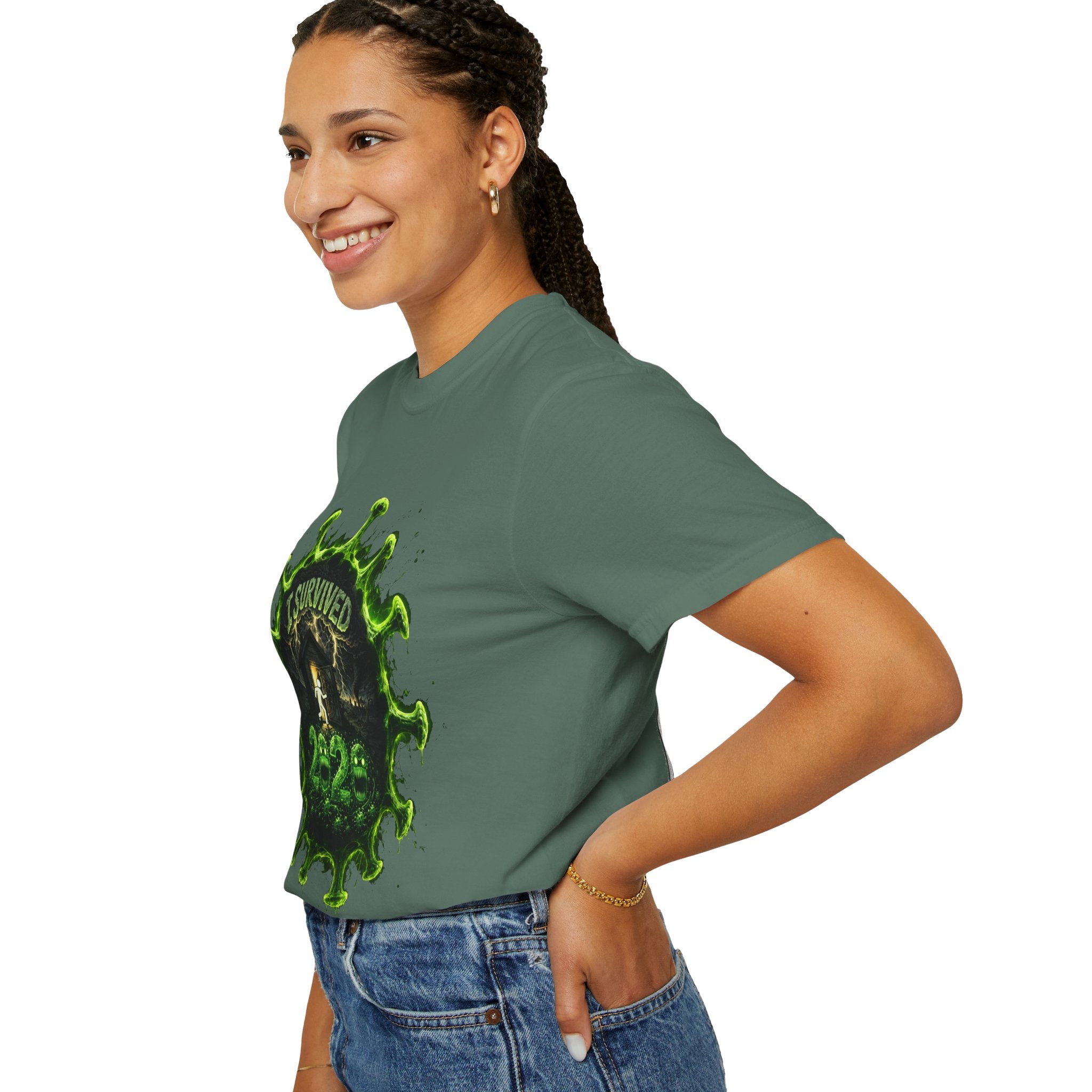I Survived 2020 — Director's Cut S1:E5 "Delivery Doomsday" | Pandemic Edition Unisex Garment-Dyed T-shirt