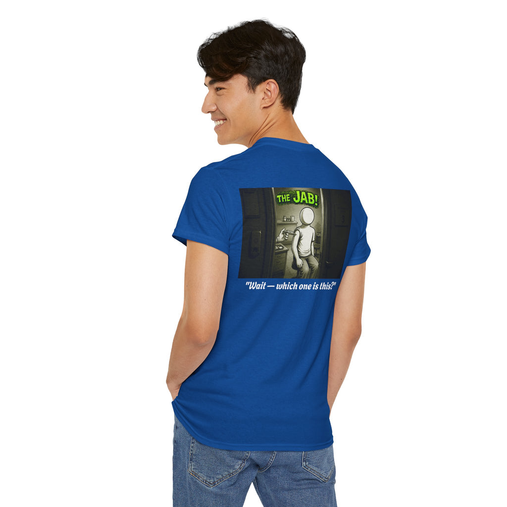 I Survived 2020 — PANDEMIC S1:E3: Director's Cut "The Jab!" Unisex Heavy Cotton Tee