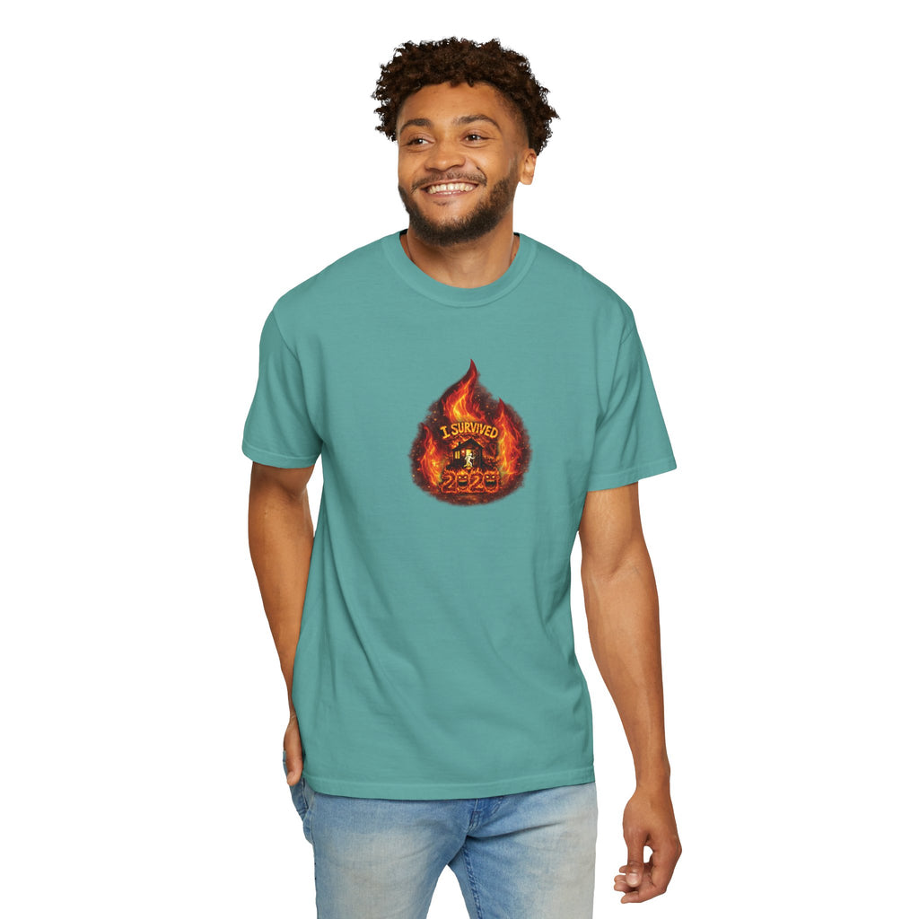 I Survived 2020 — WILDFIRES S2:E4: Director's Cut "Western U.S. Wildfire Season" Memorial Unisex Garment-Dyed T-shirt