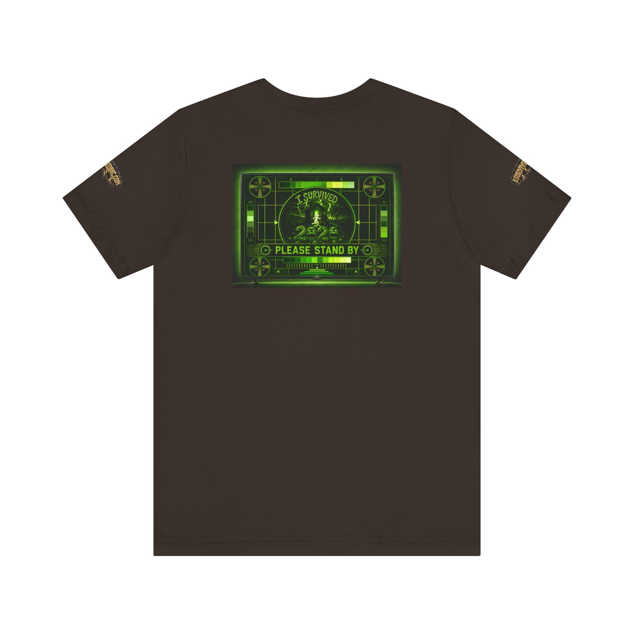 I Survived 2020 — "Please Stand By" Test Pattern Toxic Signal Tee Special Edition Summer Premiere Unisex Jersey Short Sleeve Tee