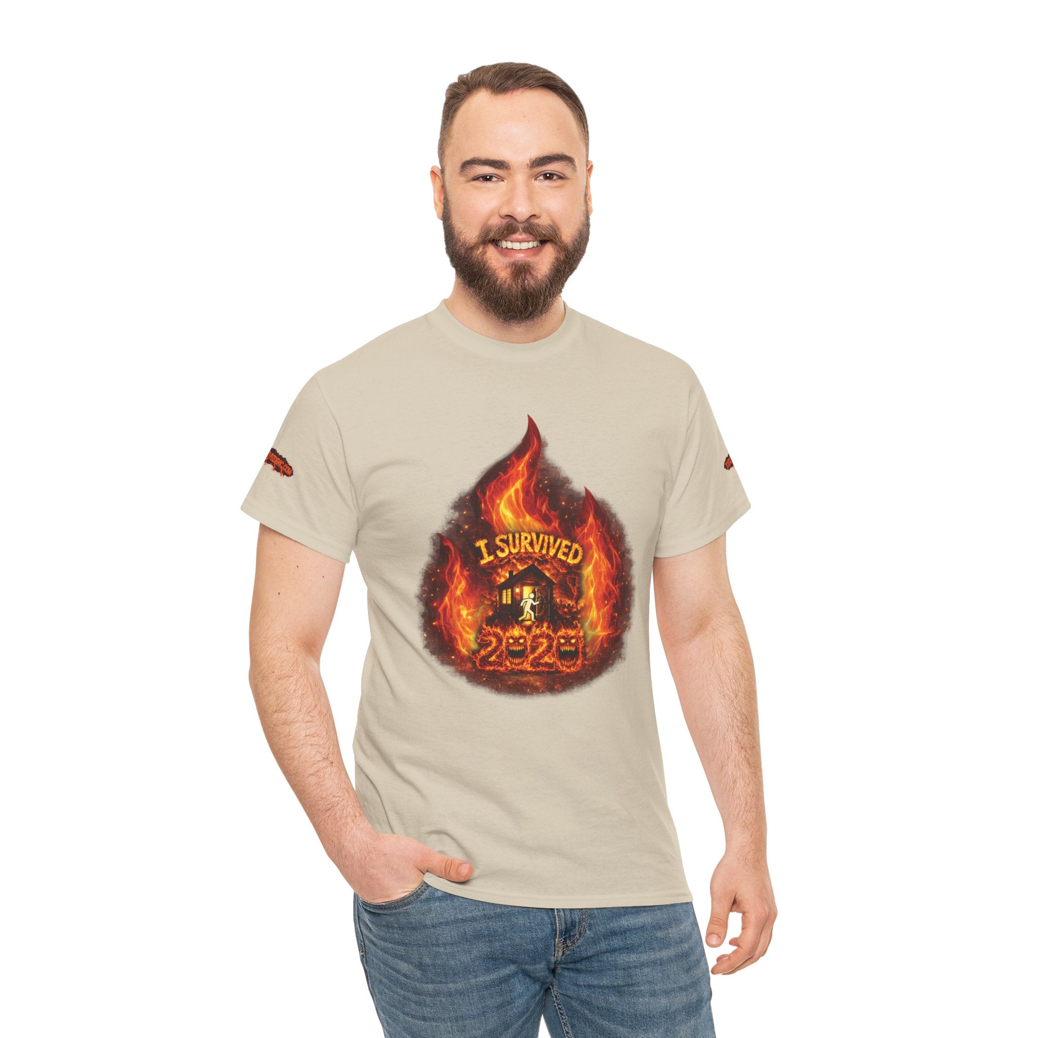 I Survived 2020 — Director's Cut S2:E3 "The California Wildfires" | Wildfire Edition Memorial Unisex Heavy Cotton Tee (SPECIAL EDITION)