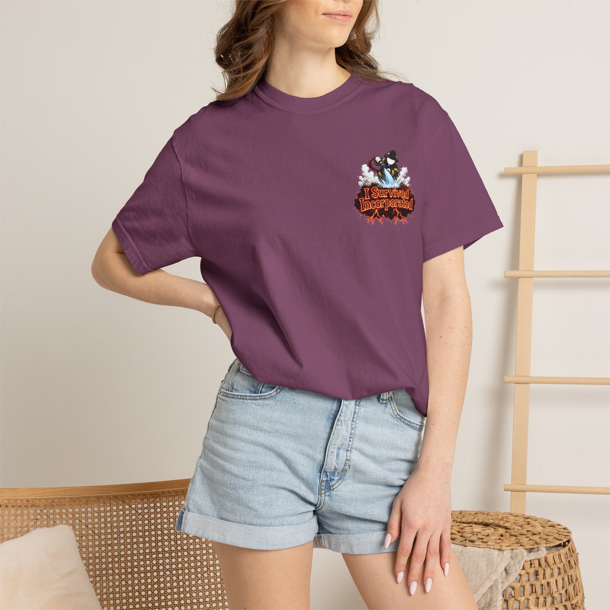 I Survived 2020 — "Please Stand By" Test Pattern Tee Wildfire Signal Edition Summer Premiere Unisex Garment-Dyed T-shirt