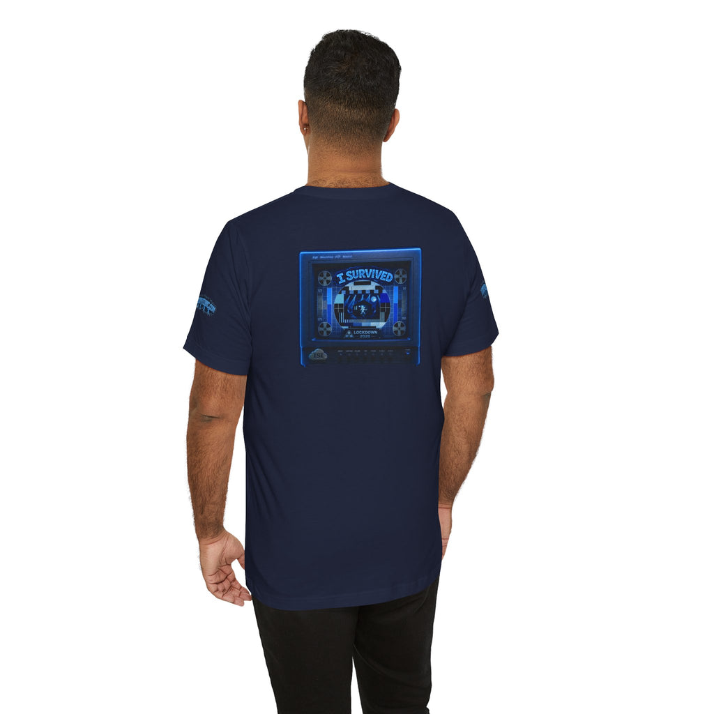 I Survived 2020 — "Please Stand By" Test Pattern Tee Lockdown Special Edition Summer Exclusive Unisex Jersey Short Sleeve Tee