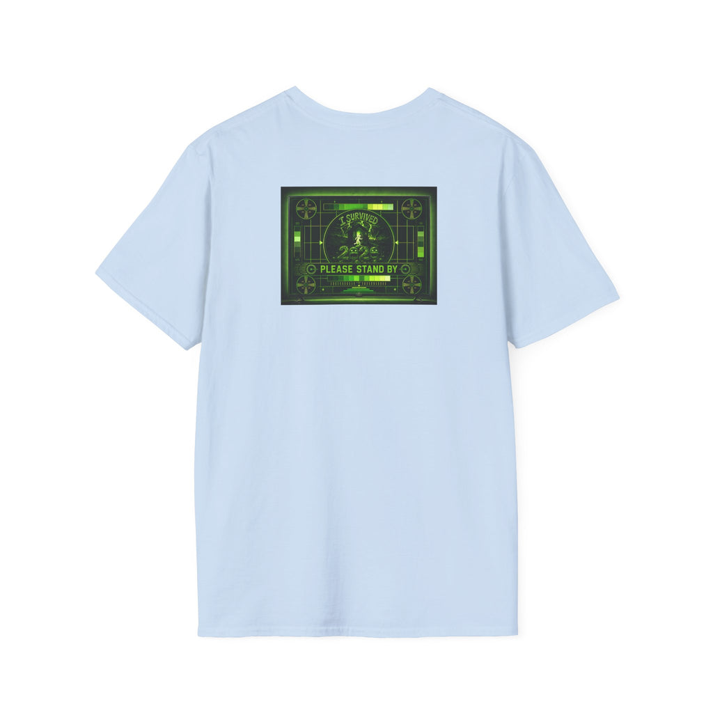 I Survived 2020 — "Please Stand By" Test Pattern Toxic Signal Tee Summer Premiere Unisex Softstyle T-Shirt