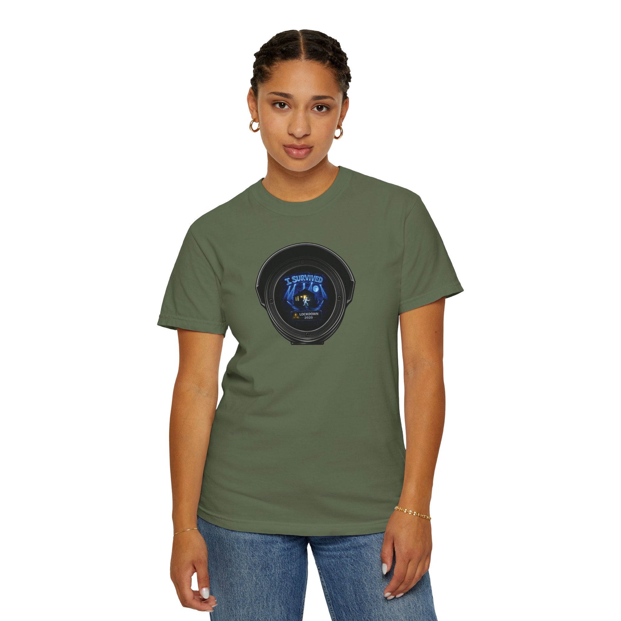I Survived 2020 —  LOCKDOWN S3:E3: Director's Cut "Remote Schooling" Unisex Garment-Dyed T-shirt