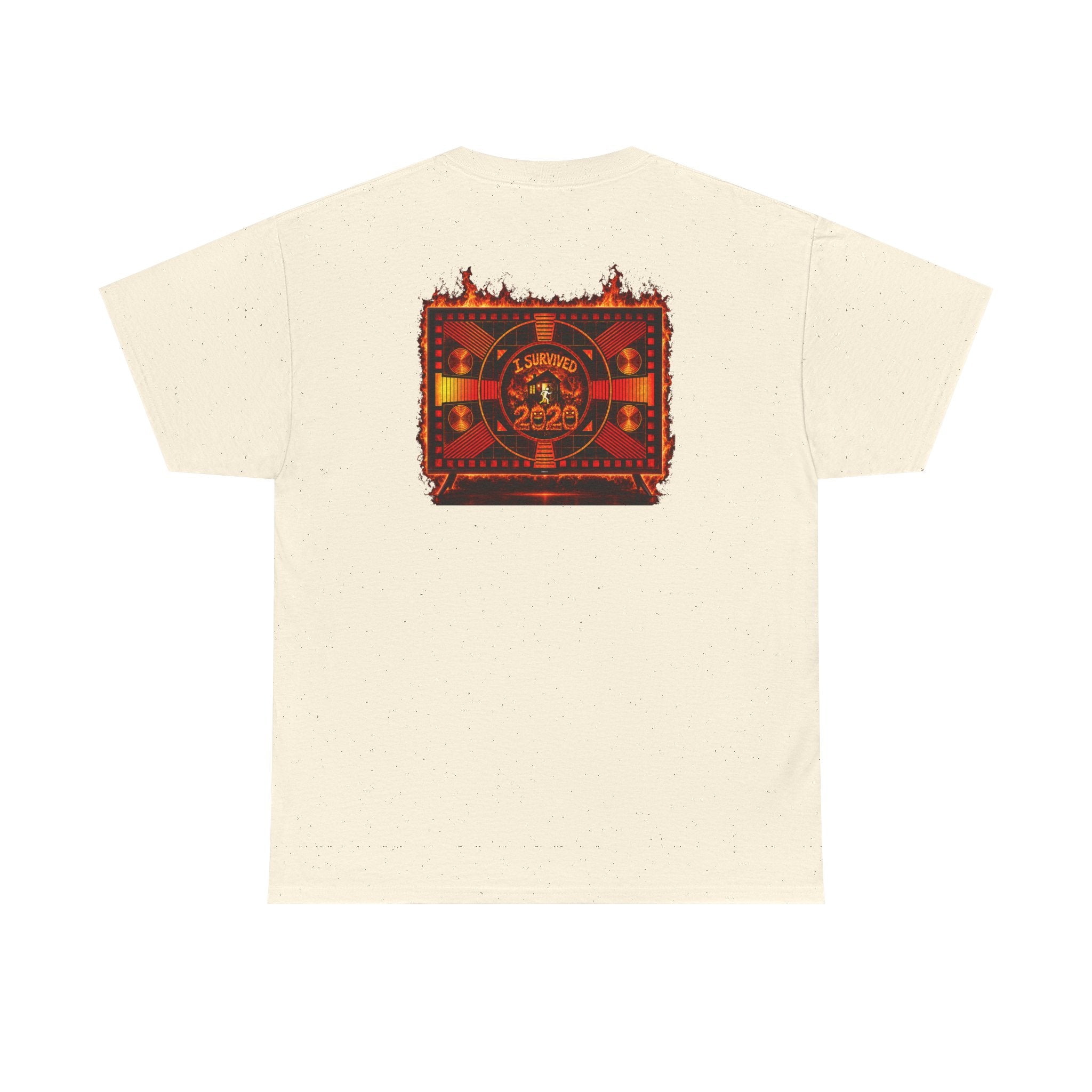 I Survived 2020 — "Please Stand By" Test Pattern Tee Wildfire Signal Edition Summer Premiere Unisex Heavy Cotton Tee