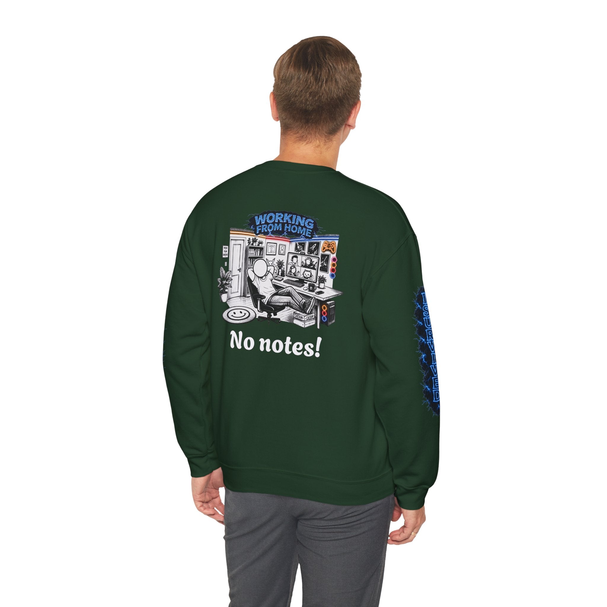 I Survived 2020 — Director's Cut S3:E4 "Working From Home" | Mid-Season Finale Pt. 1 | Lockdown Edition Documentary Unisex Heavy Blend™ Crewneck Sweatshirt