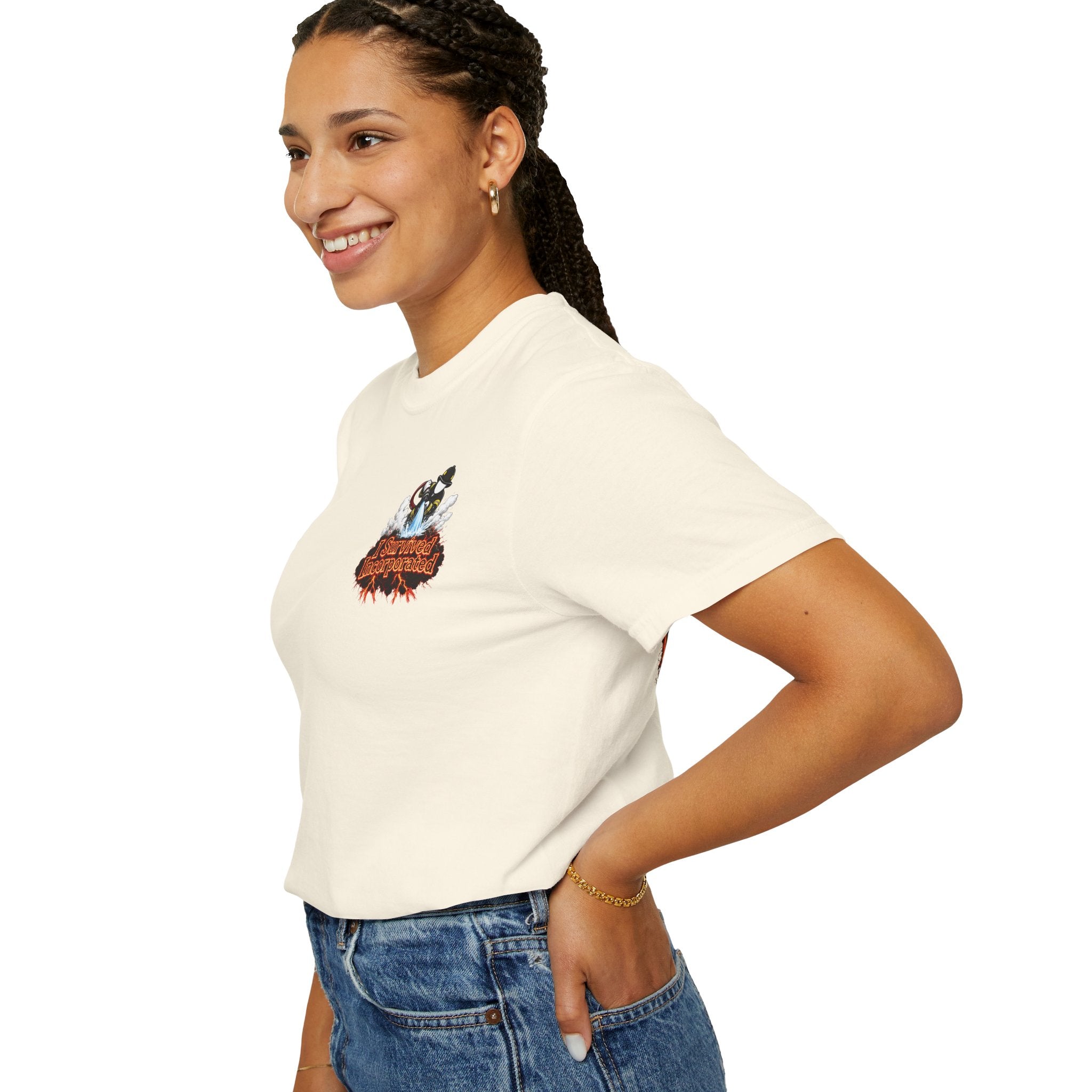 I Survived 2020 — "Please Stand By" Test Pattern Tee Wildfire Signal Edition Summer Premiere Unisex Garment-Dyed T-shirt