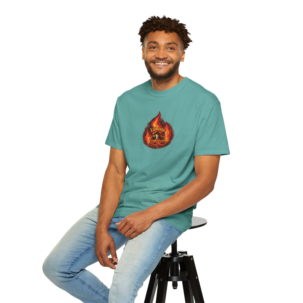 I Survived 2020 — WILDFIRES S2:E4: Director's Cut "Western U.S. Wildfire Season" Memorial Unisex Garment-Dyed T-shirt