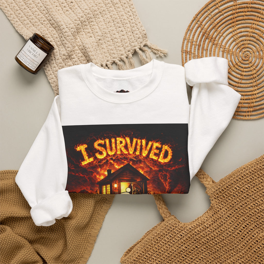 I Survived 2020 — WILDFIRES S2:E4: "Western U.S." Memorial Unisex Heavy Blend™ Crewneck Sweatshirt