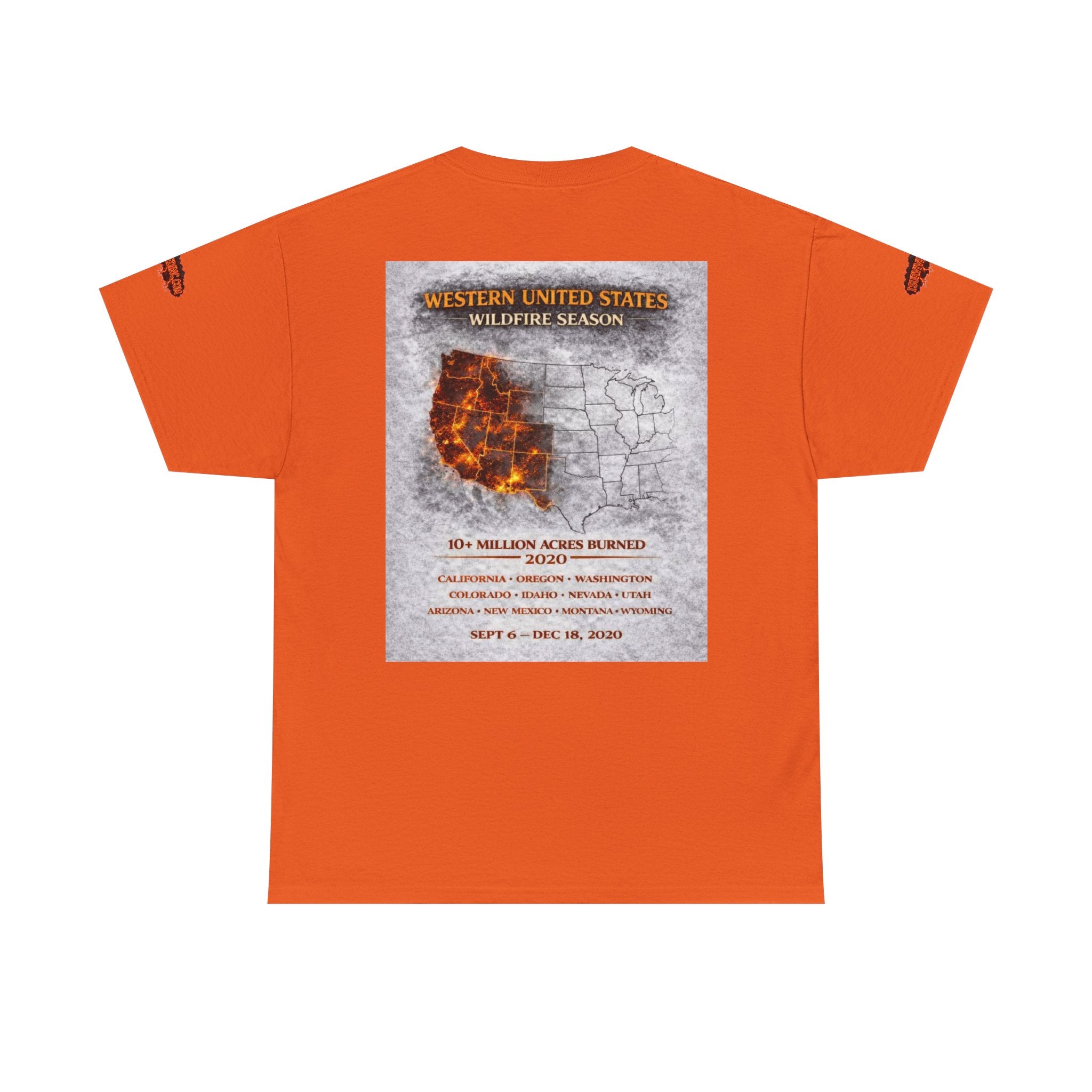 I Survived 2020 — S2:E4 "Western U.S. Wildfire Season" | Mid-Season Finale Pt. 1 | Wildfire Edition Memorial Unisex Heavy Cotton Tee (SPECIAL EDITION)