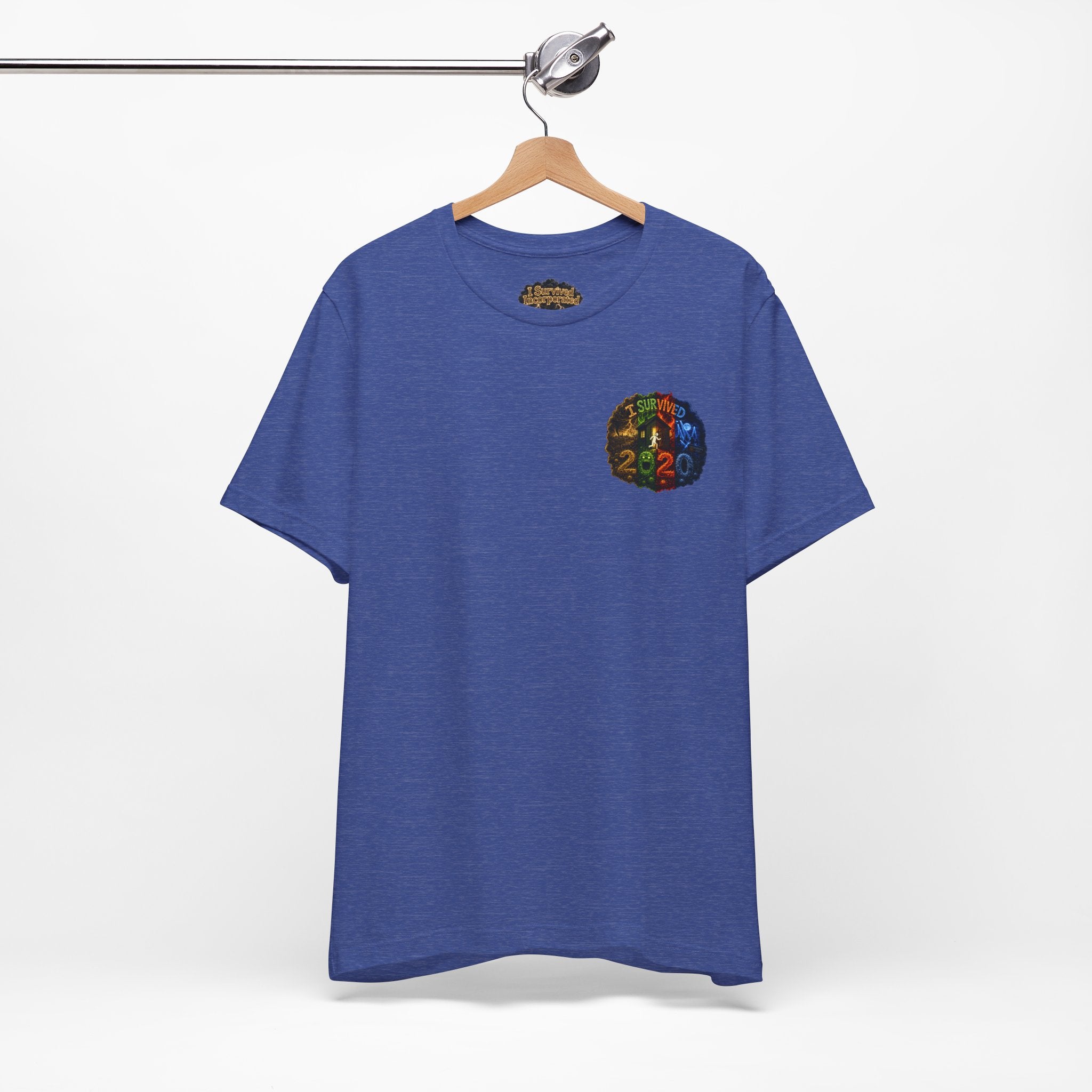 I Survived 2020 — "No Signal" Test Pattern Tee Alien Broadcast Finale Summer Premiere Unisex Jersey Short Sleeve Tee