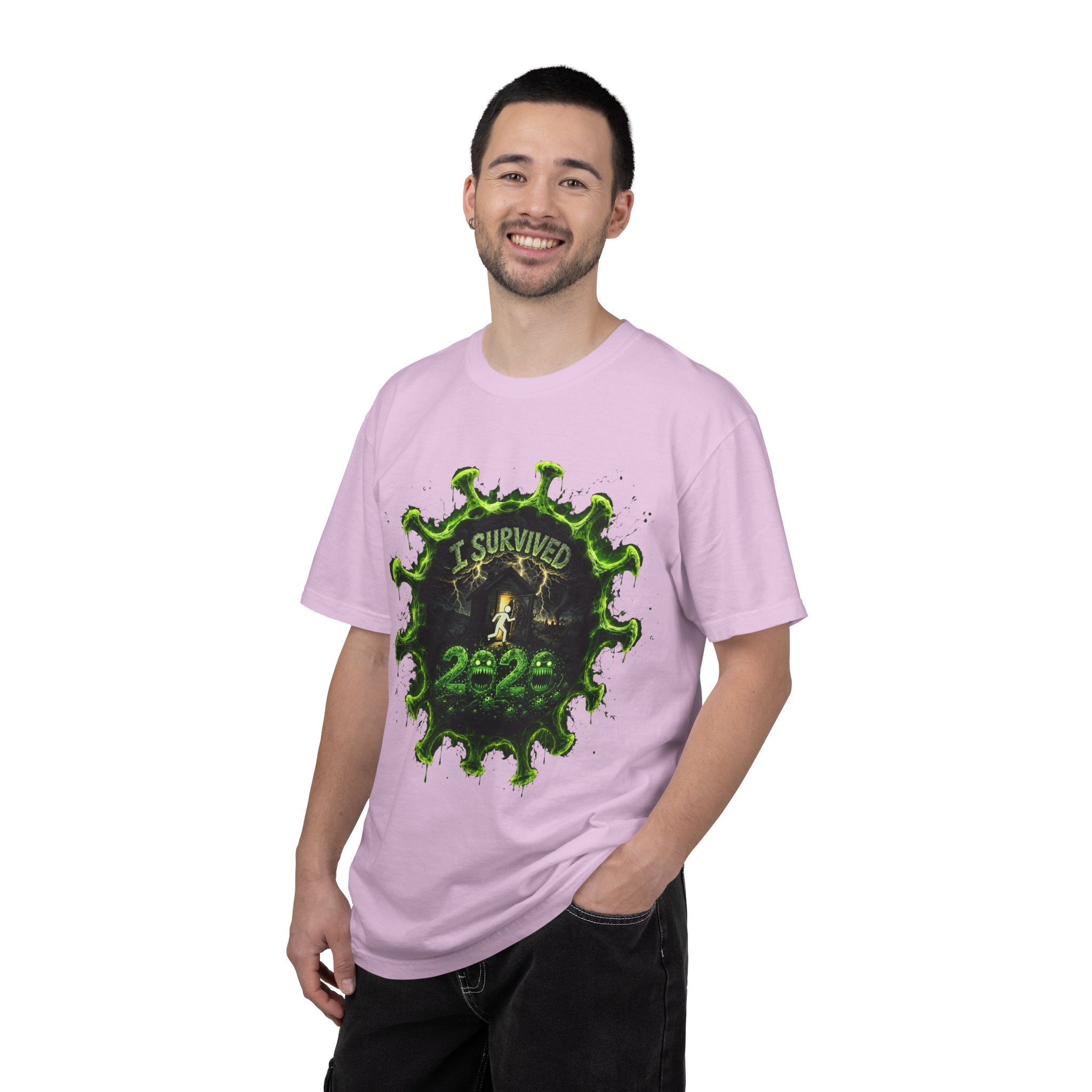 I Survived 2020 — Director's Cut S1:E1 "COVID-19: The Coronavirus" | Pandemic Edition Unisex Garment-Dyed T-shirt
