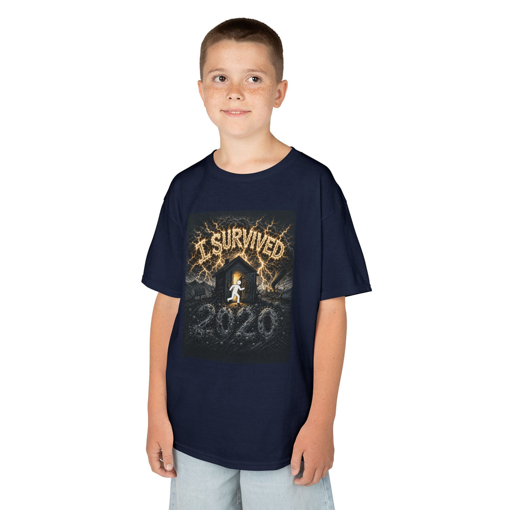 I Survived 2020 — Original Design Teaser Tee | Season 1 Premiere Drop Kids Heavy Cotton™ Tee