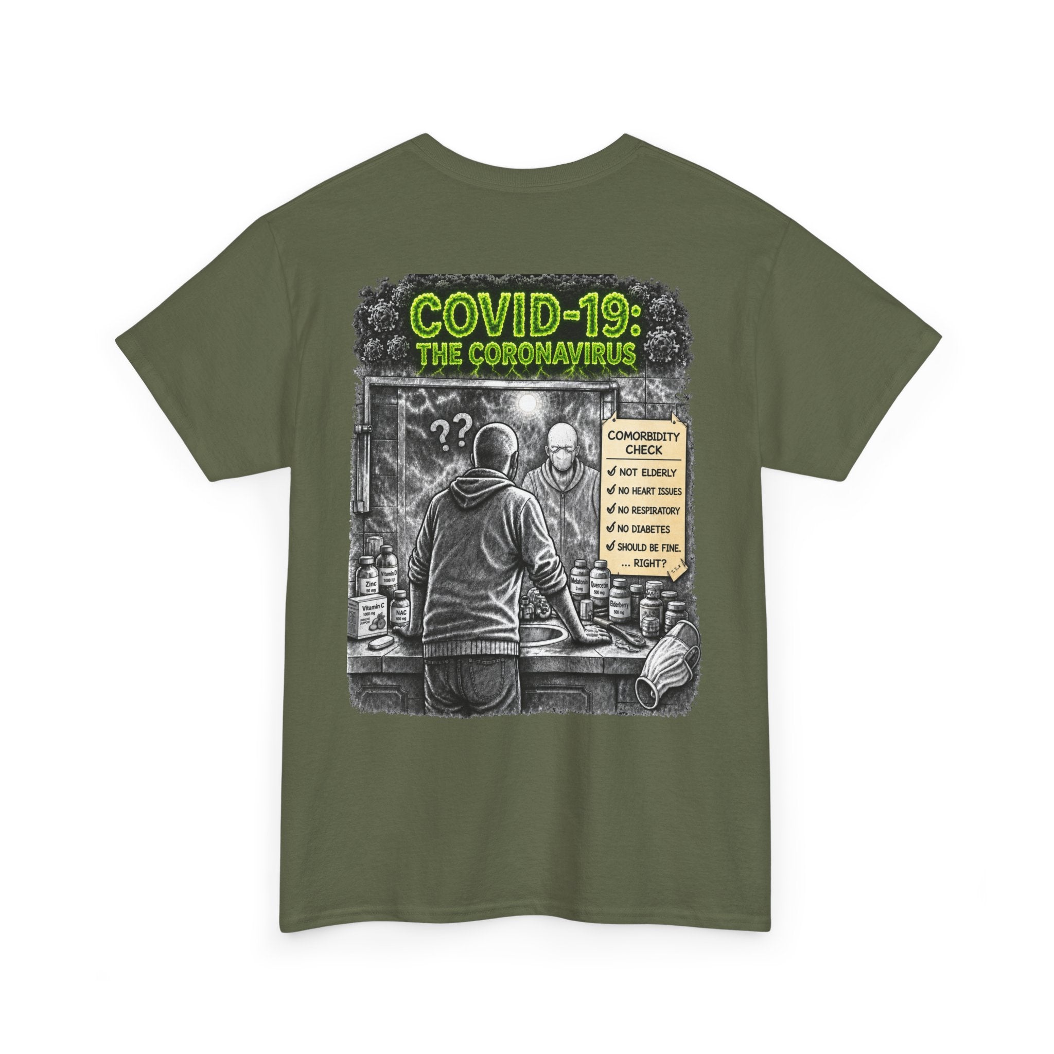 I Survived 2020 — Director's Cut S1:E1 "COVID-19: The Coronavirus" | Pandemic Edition Unisex Heavy Cotton Tee