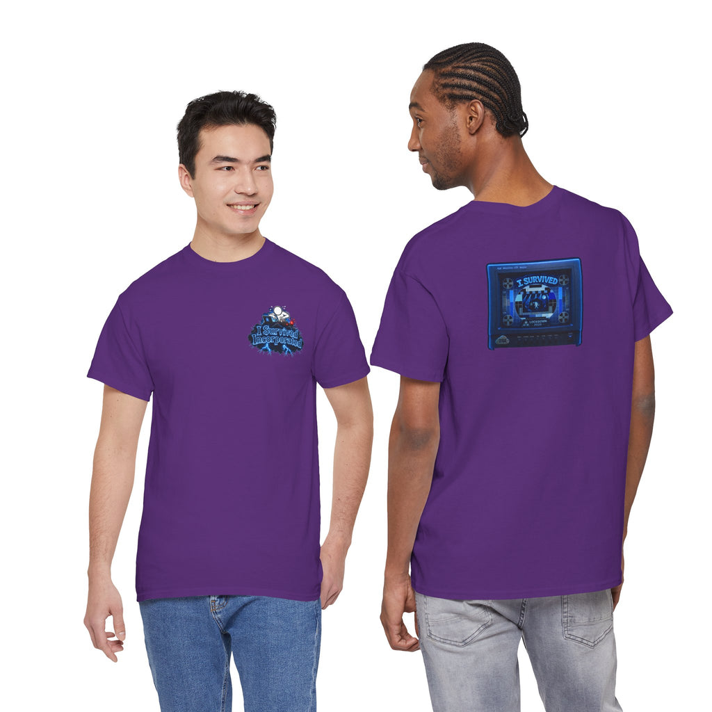 I Survived 2020 — "Please Stand By" Test Pattern Tee Lockdown Surveillance Edition Summer Exclusive Unisex Heavy Cotton Tee