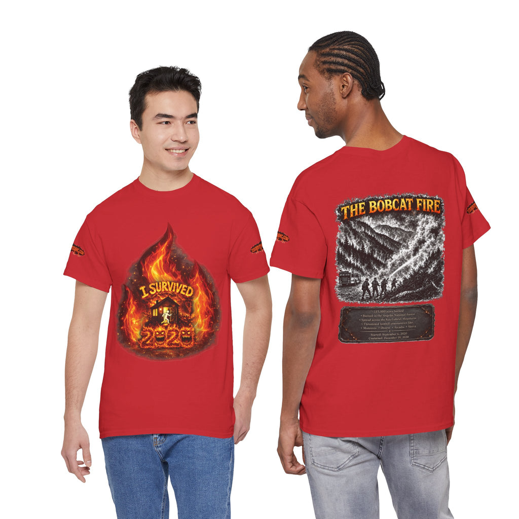 I Survived 2020 — Director's Cut S2:E2 "The Bobcat Fire" | Wildfire Edition Memorial Unisex Heavy Cotton Tee (SPECIAL EDITION)