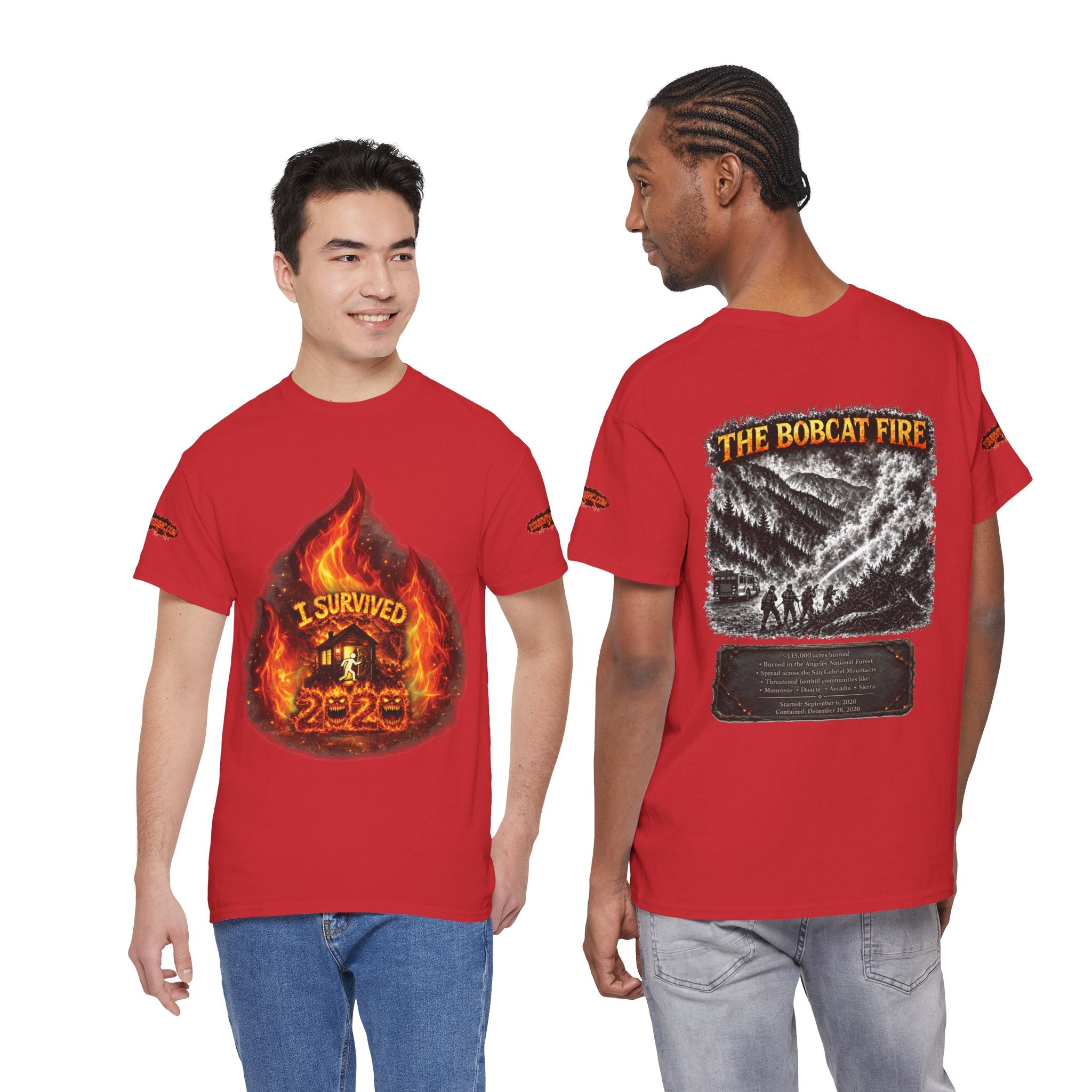 I Survived 2020 — Director's Cut S2:E2 "The Bobcat Fire" | Wildfire Edition Memorial Unisex Heavy Cotton Tee (SPECIAL EDITION)