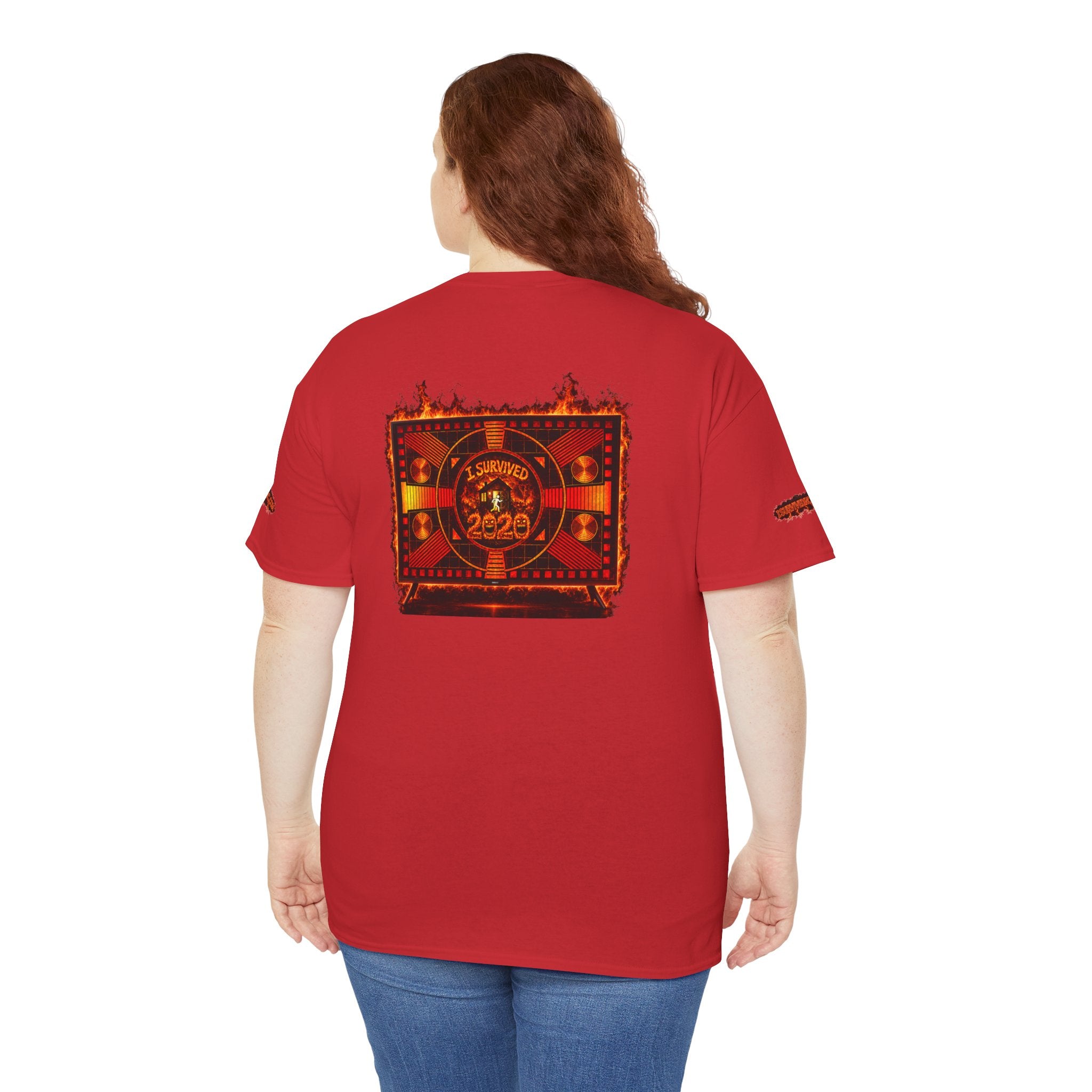 I Survived 2020 — "Please Stand By" Test Pattern Tee Wildfire Signal Special Edition Summer Premiere Unisex Heavy Cotton Tee