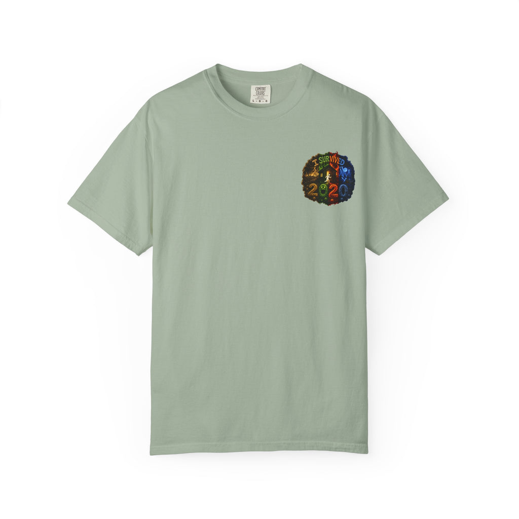 I Survived 2020 — "No Signal" Test Pattern Tee Alien Broadcast Finale Summer Premiere Unisex Garment-Dyed T-shirt