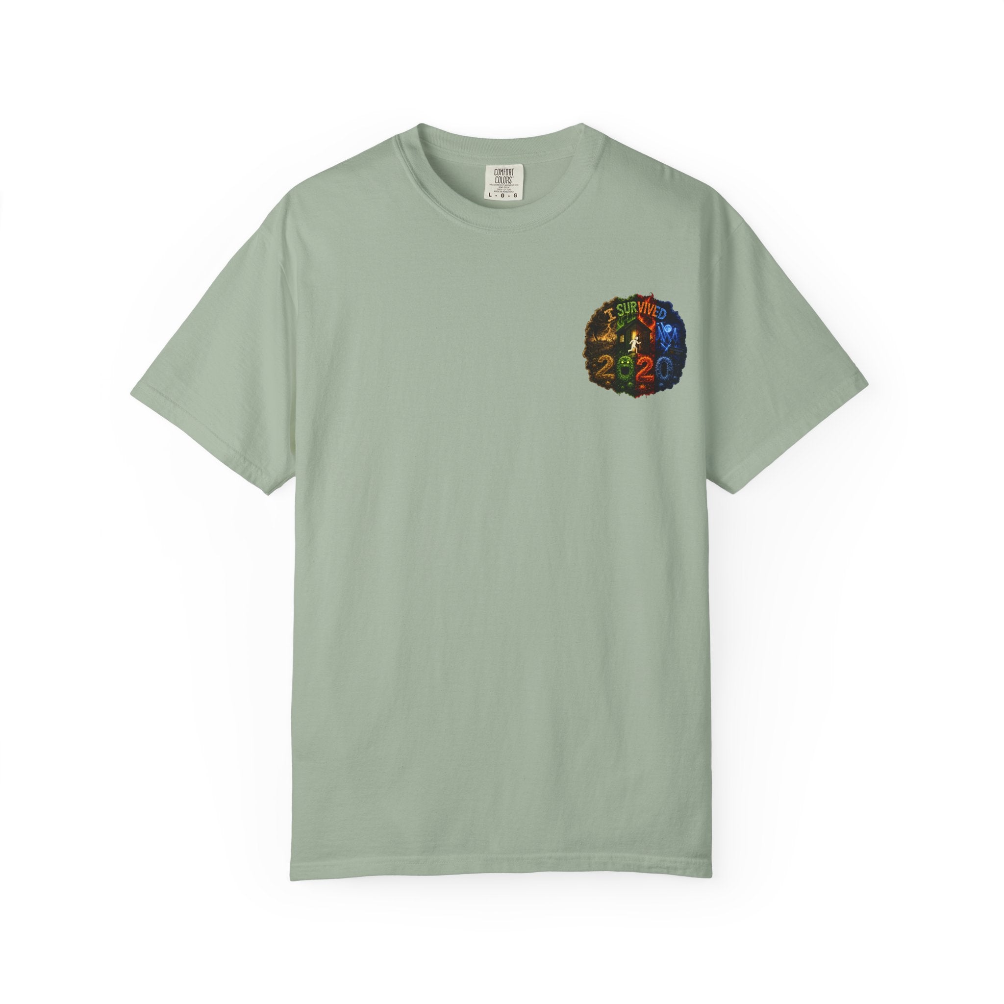 I Survived 2020 — "No Signal" Test Pattern Tee Alien Broadcast Finale Summer Premiere Unisex Garment-Dyed T-shirt