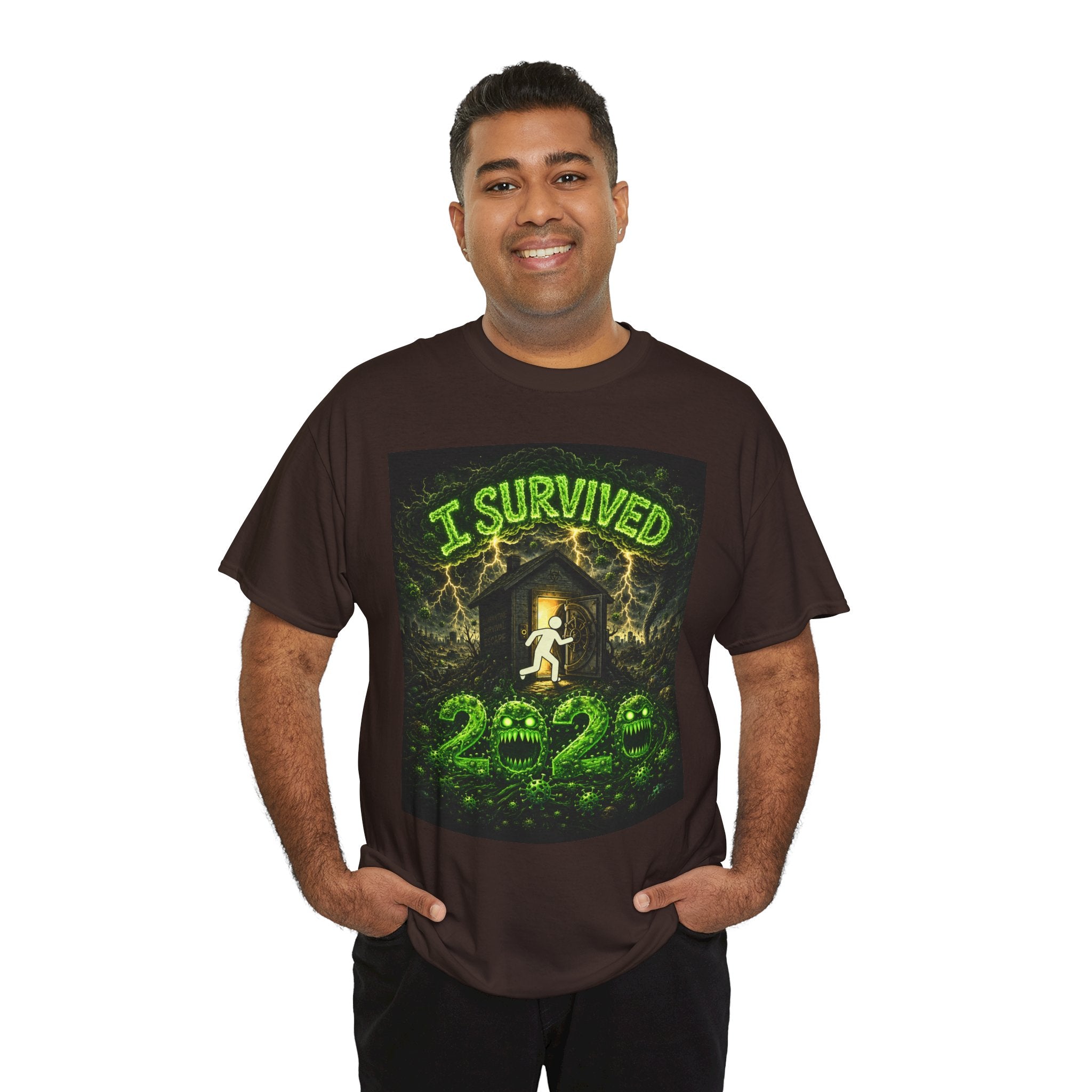 I Survived 2020 — S1:E2 "The Coming of COVID" | Pandemic Edition Unisex Heavy Cotton Tee