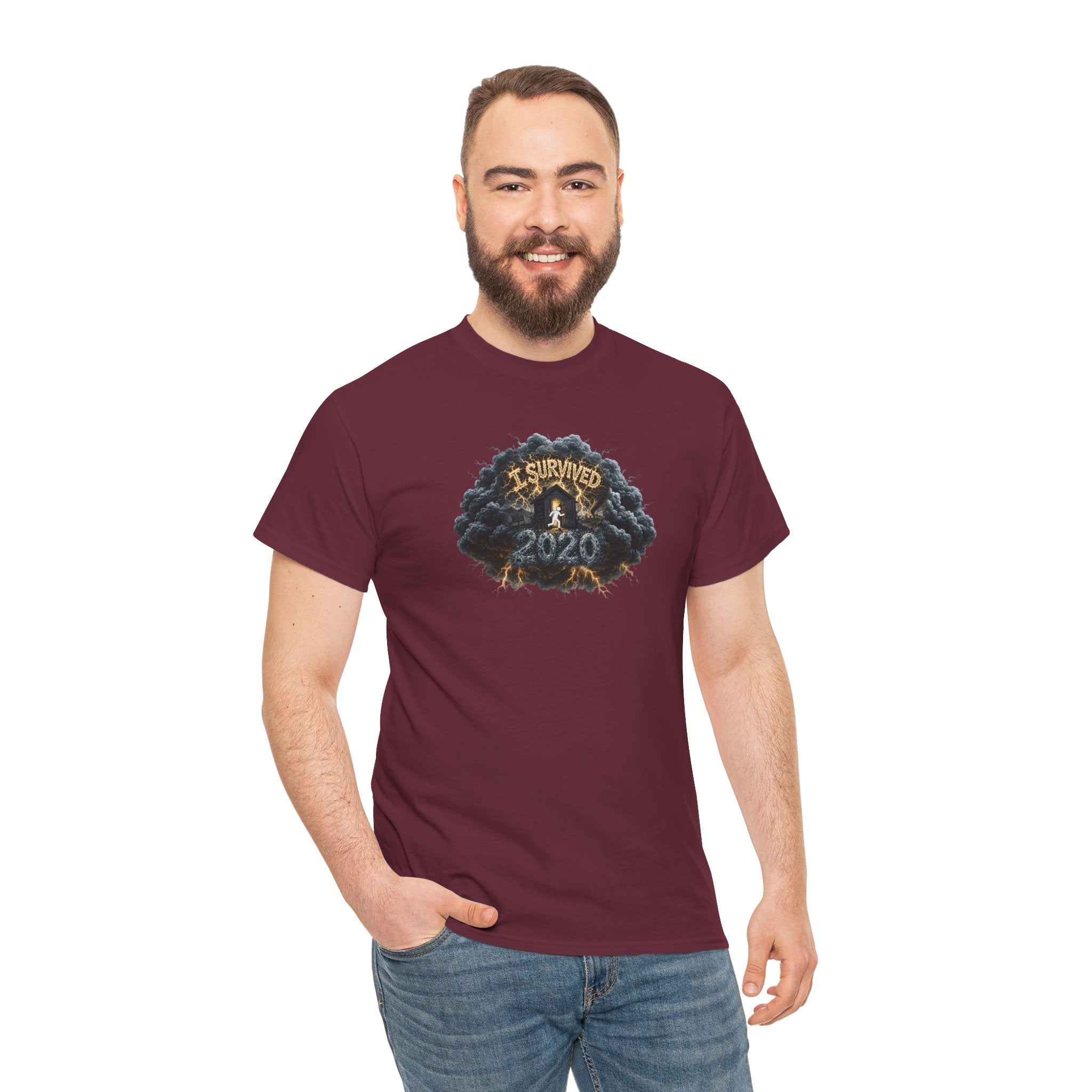 I Survived 2020 — Original PILOT Design: Director's Cut Unisex Heavy Cotton Tee