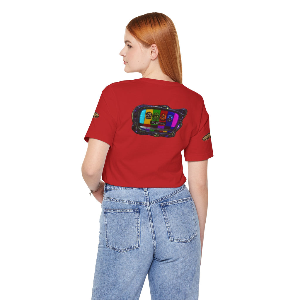 I Survived 2020 — "No Signal" Test Pattern Tee Alien Broadcast Finale Summer Premiere Unisex Jersey Short Sleeve Tee