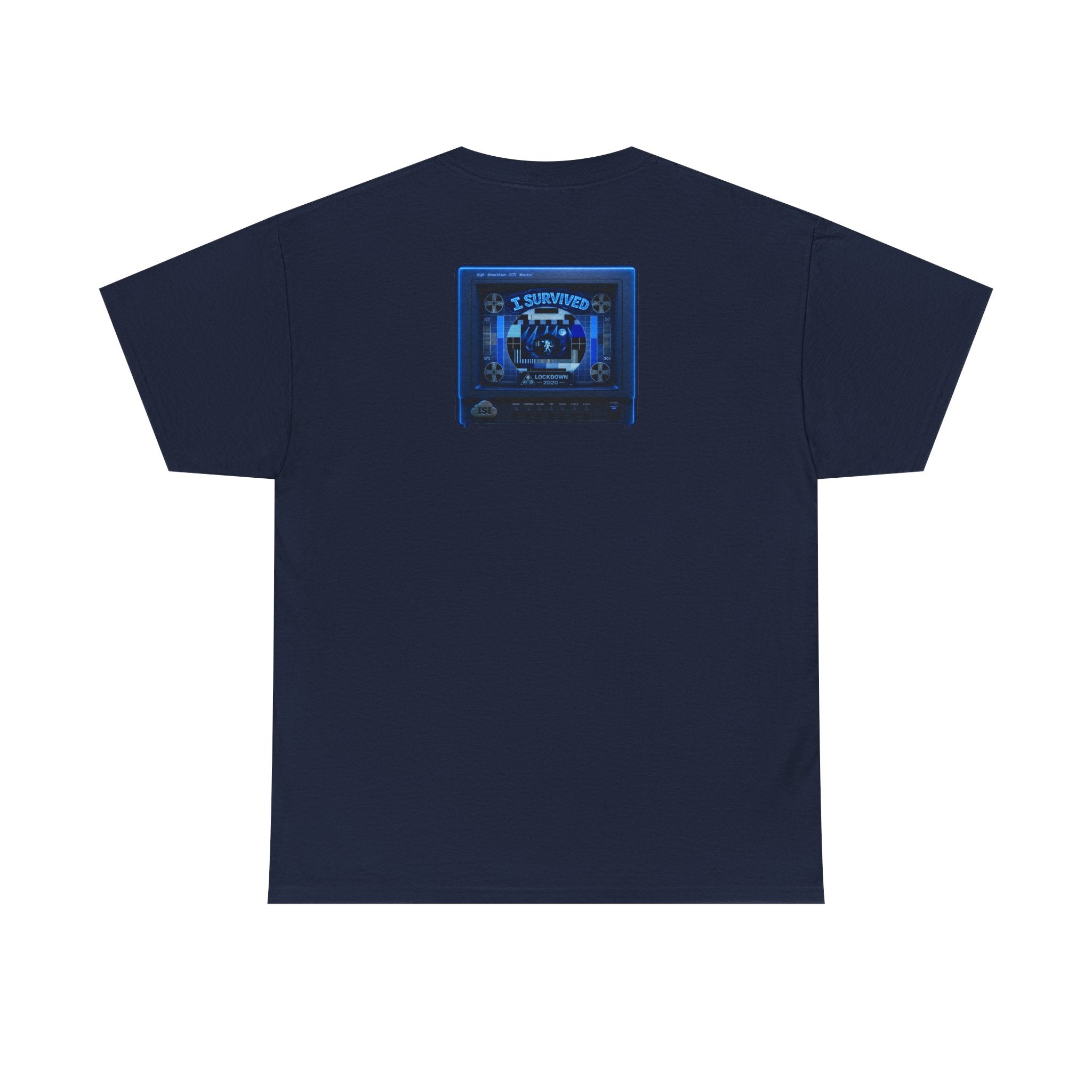 I Survived 2020 — "Please Stand By" Test Pattern Tee Lockdown Surveillance Edition Summer Exclusive Unisex Heavy Cotton Tee