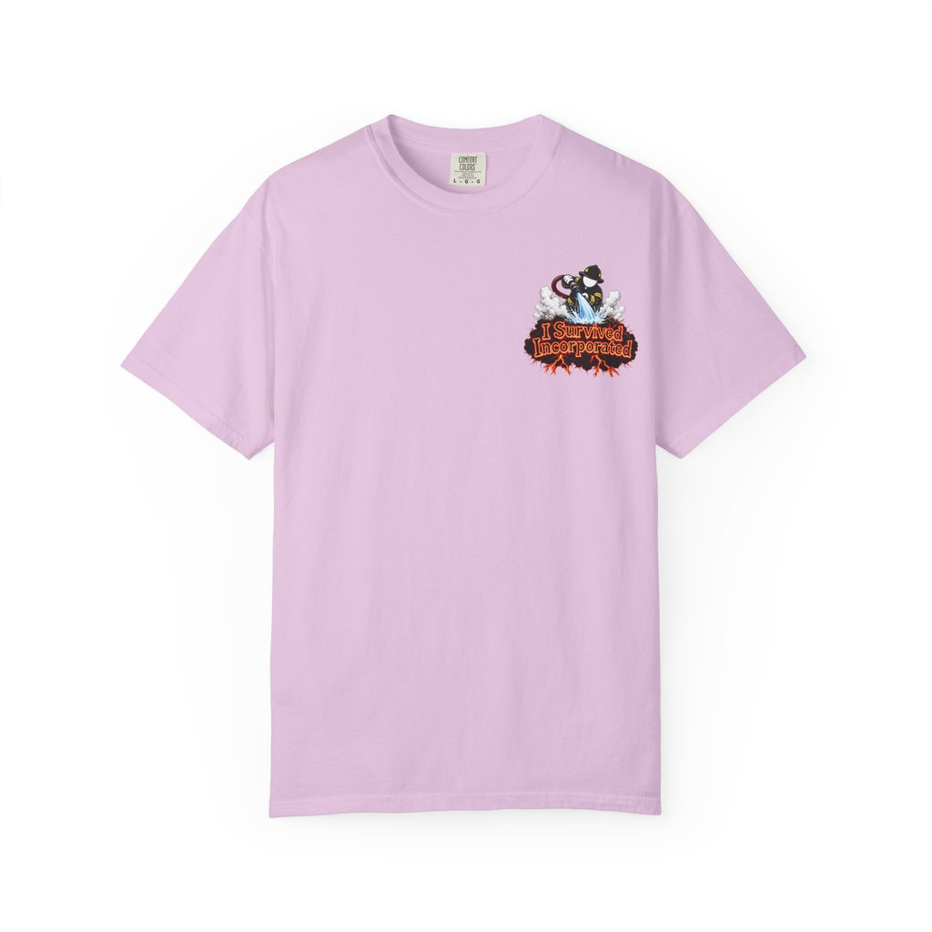 I Survived 2020 — "Please Stand By" Test Pattern Tee Wildfire Signal Edition Summer Premiere Unisex Garment-Dyed T-shirt